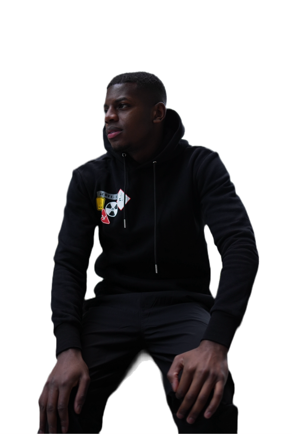 EV Hazard Hoodie Black