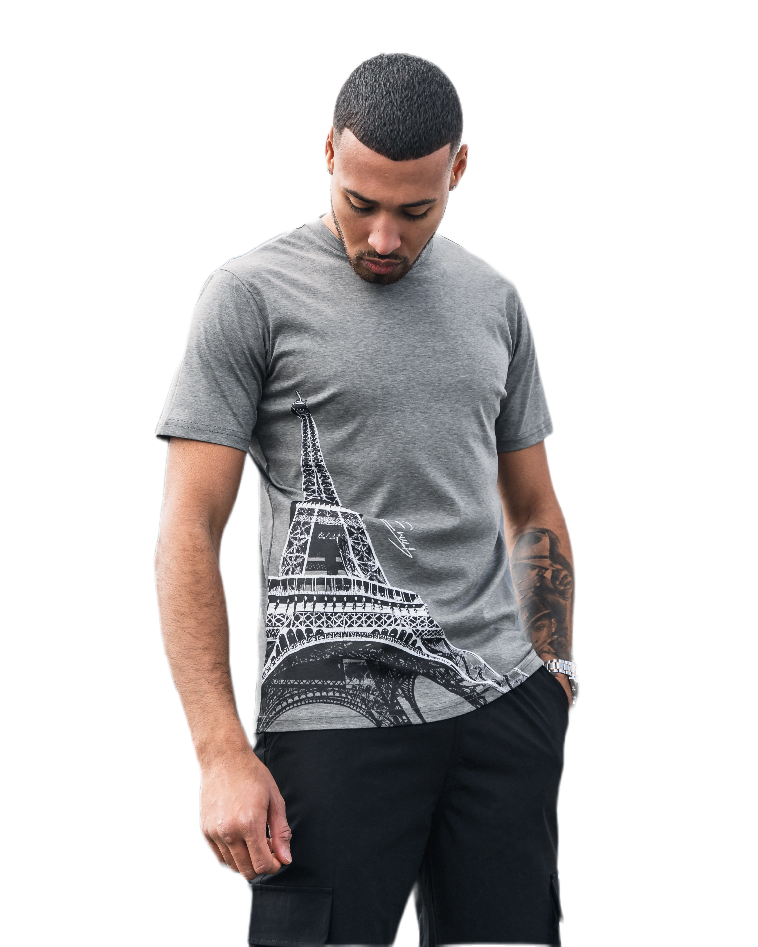 ENVI Eiffel Tower T-Shirt  “Metallic Grey”