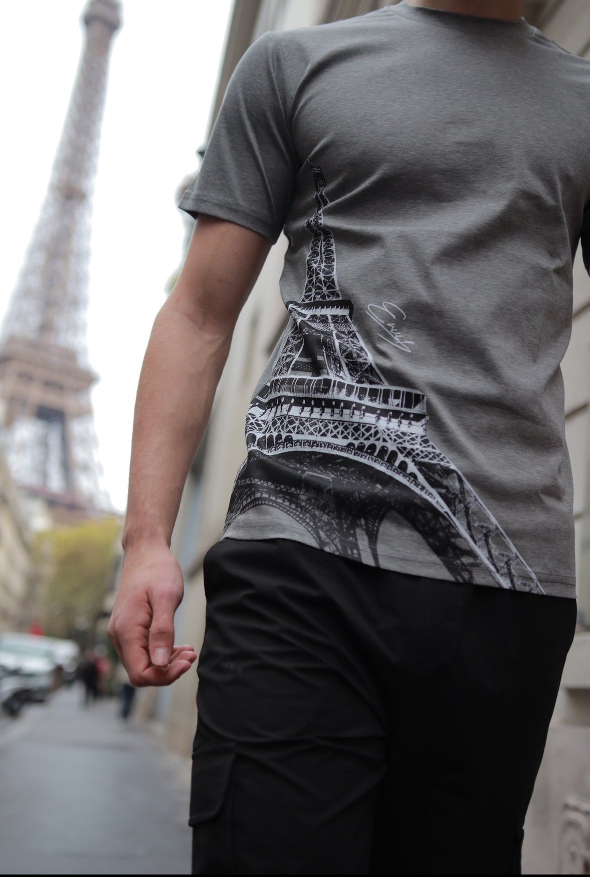 ENVI Eiffel Tower T-Shirt  “Metallic Grey”