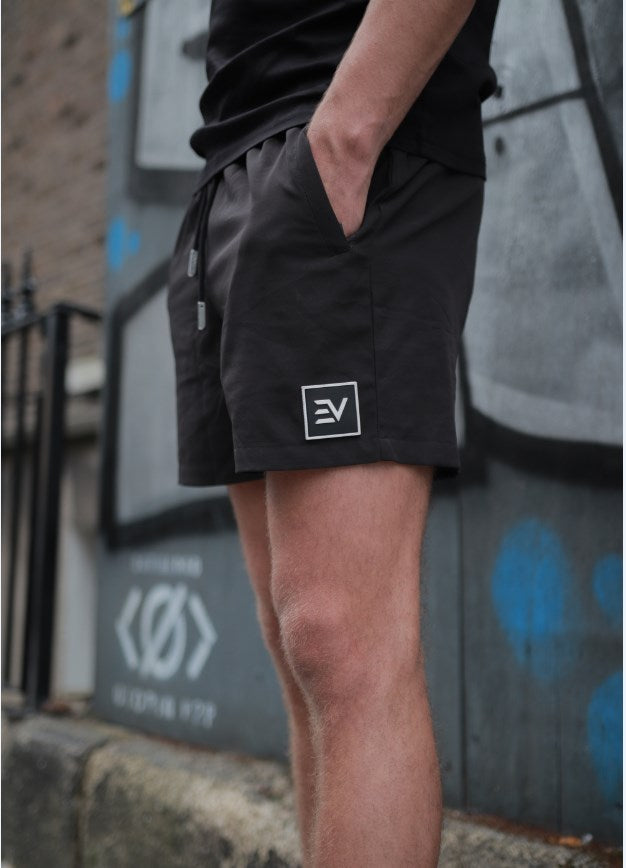 EV Square Logo Shorts - Black