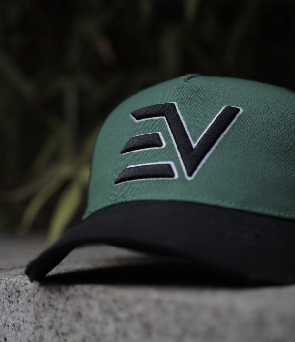 EV Logo Trucker Cap “Emerald/Black”