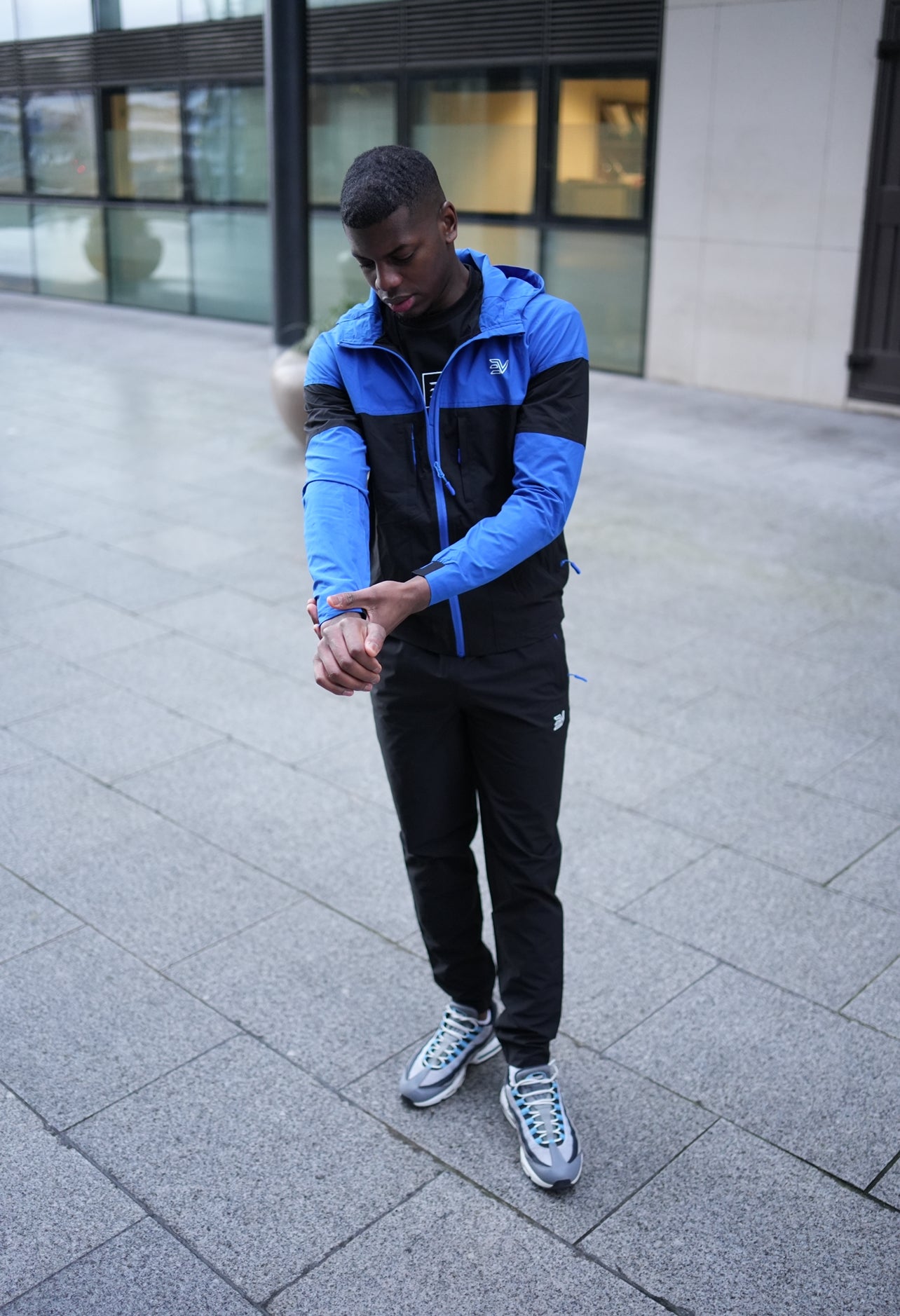 EV TECHNICAL TRACK JACKET  “Royal Blue/Black”