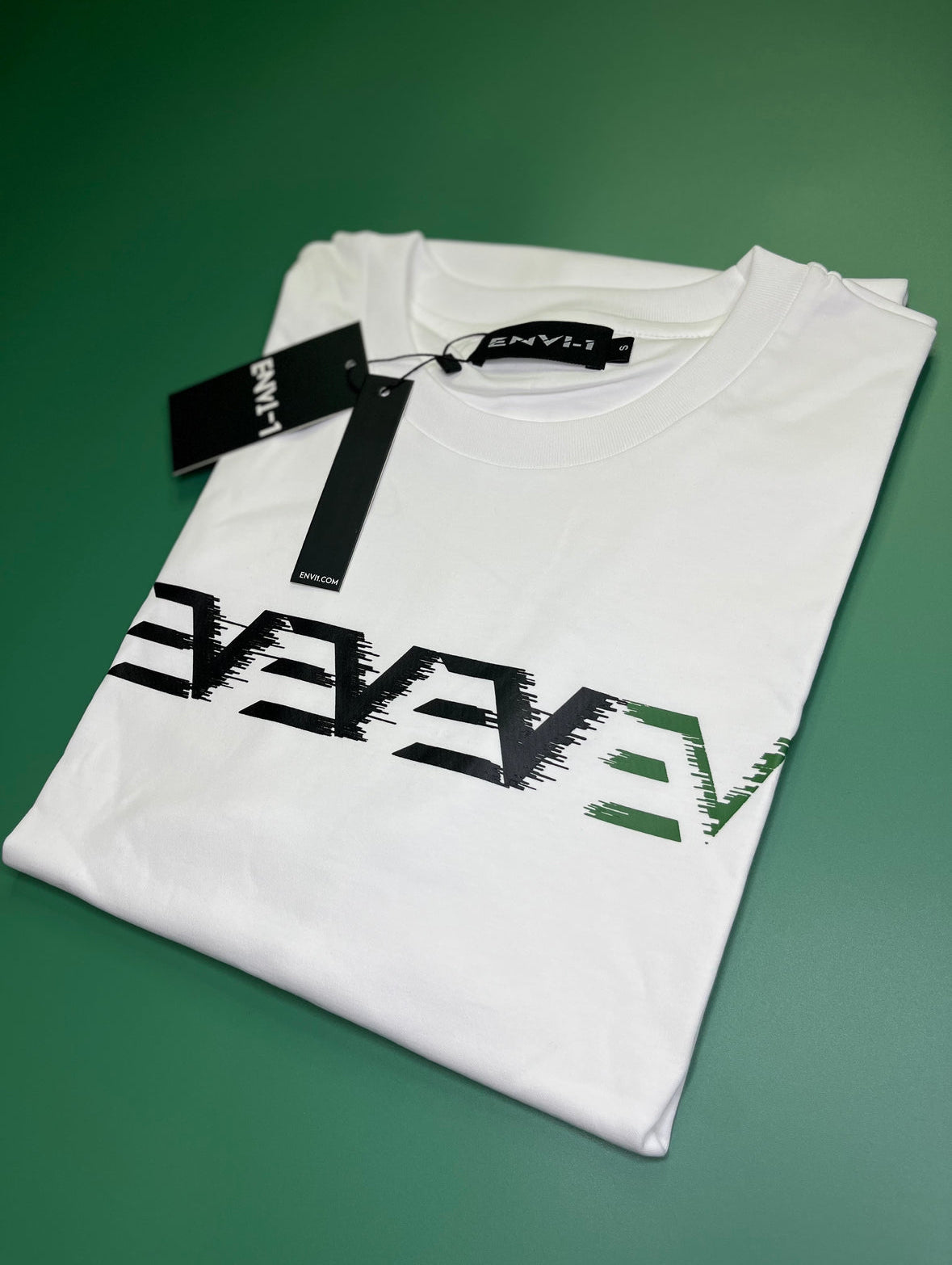 EV Digital Print Logo T-Shirt “White/Green”