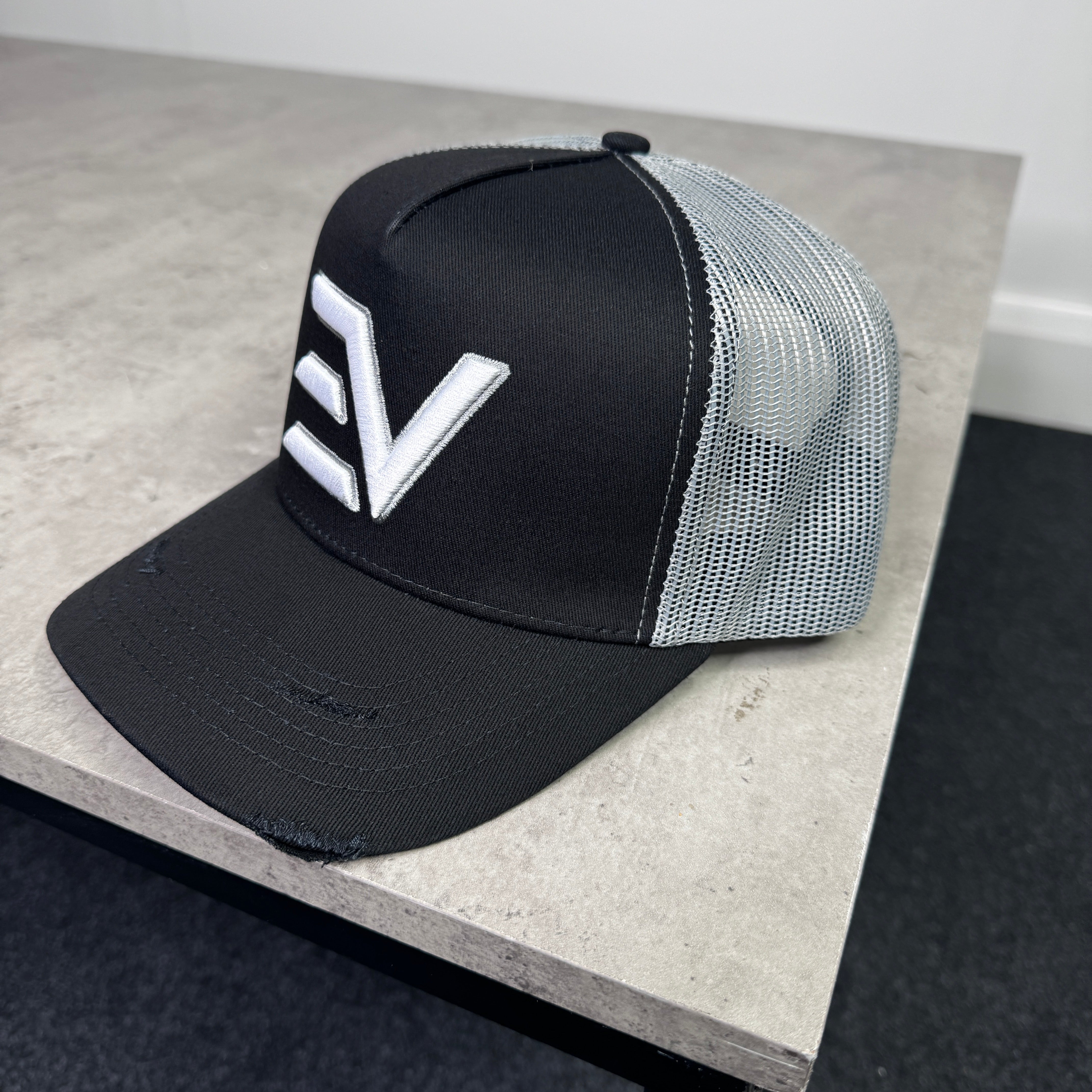EV Logo Trucker Cap Grey/Black