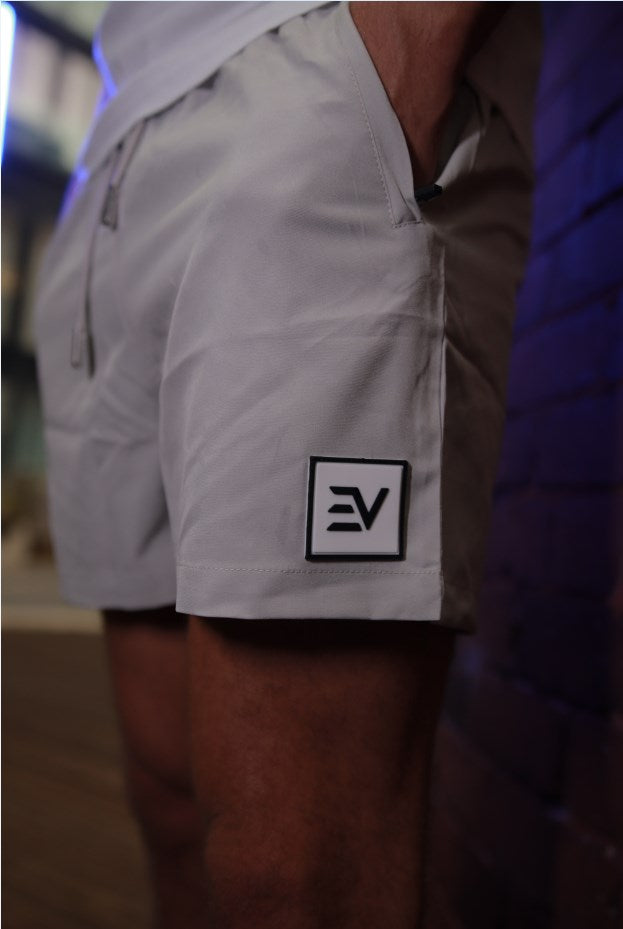 EV Square Logo Shorts - Grey