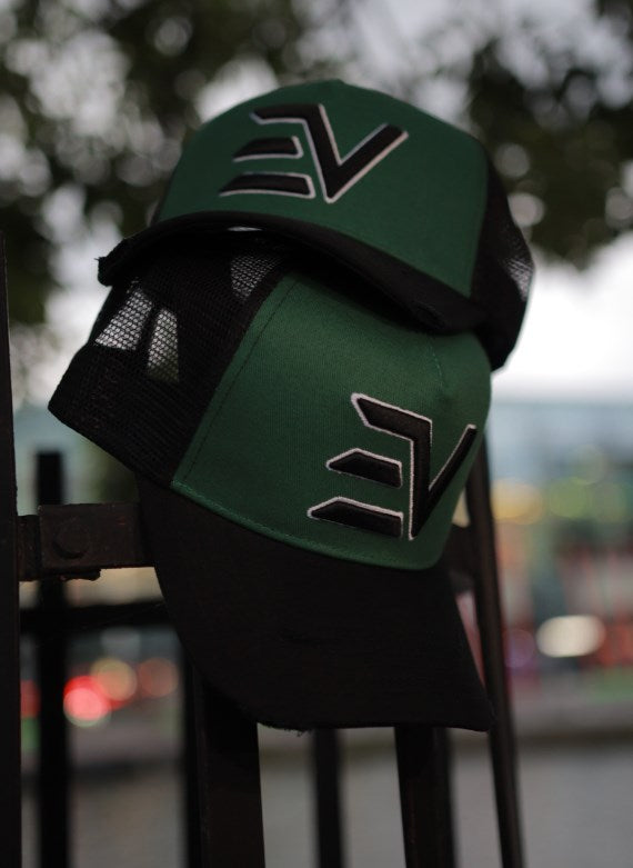 EV Logo Trucker Cap “Emerald/Black”
