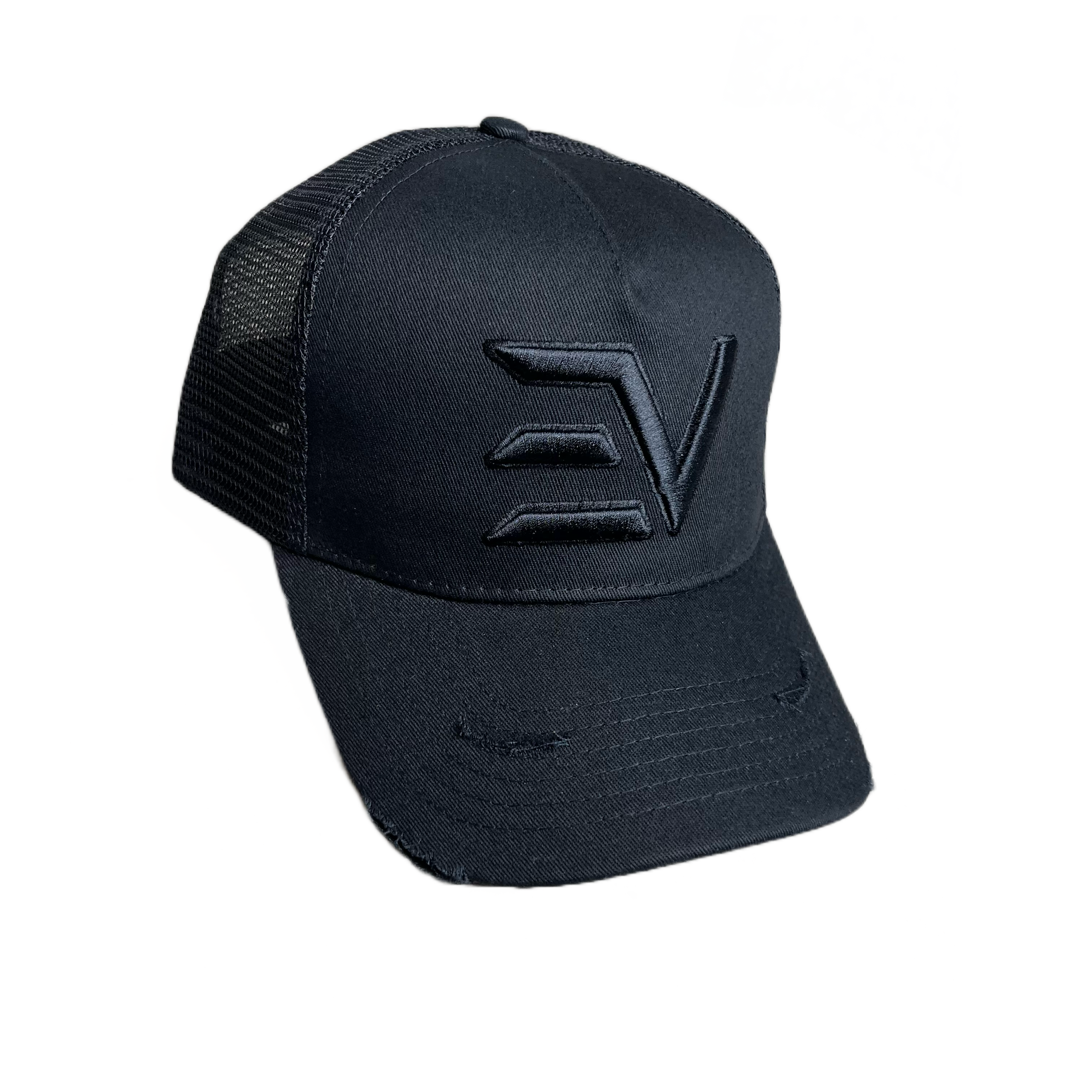 EV Logo Trucker Cap “Blacked Out”