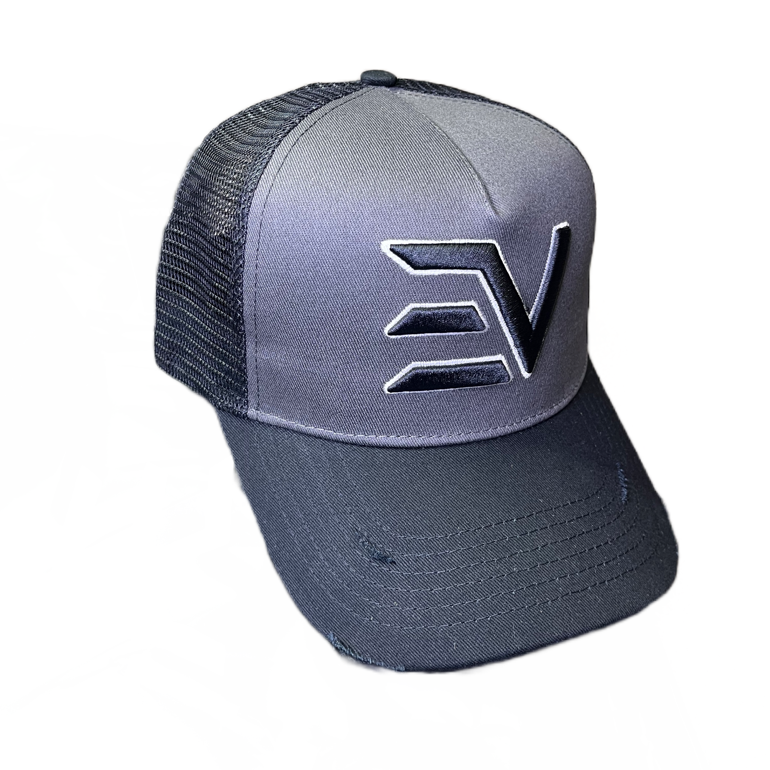 EV Logo Trucker Cap “Gun Metal Grey”