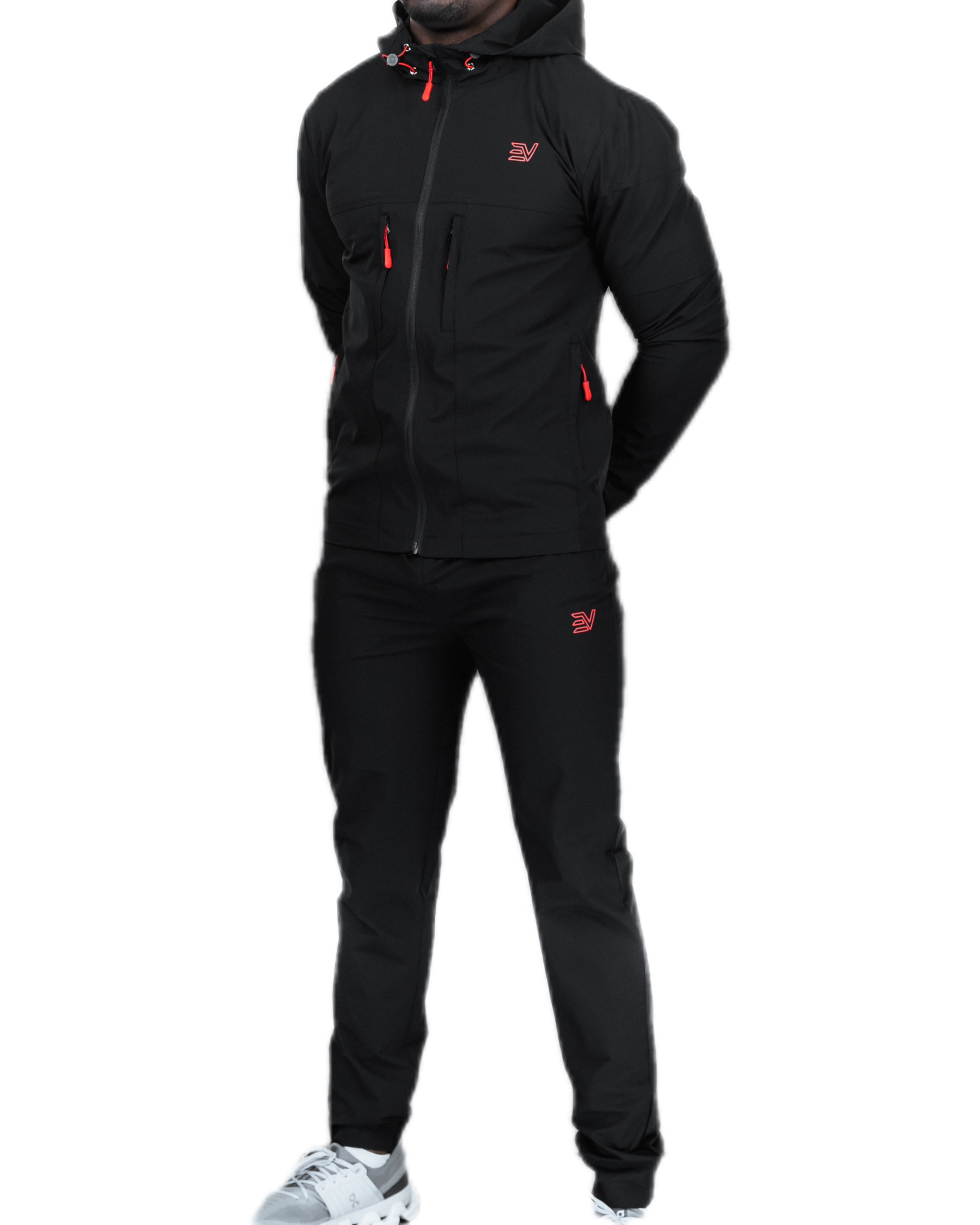 EV TECHNICAL TRACKSUIT  “BLACK/RED”