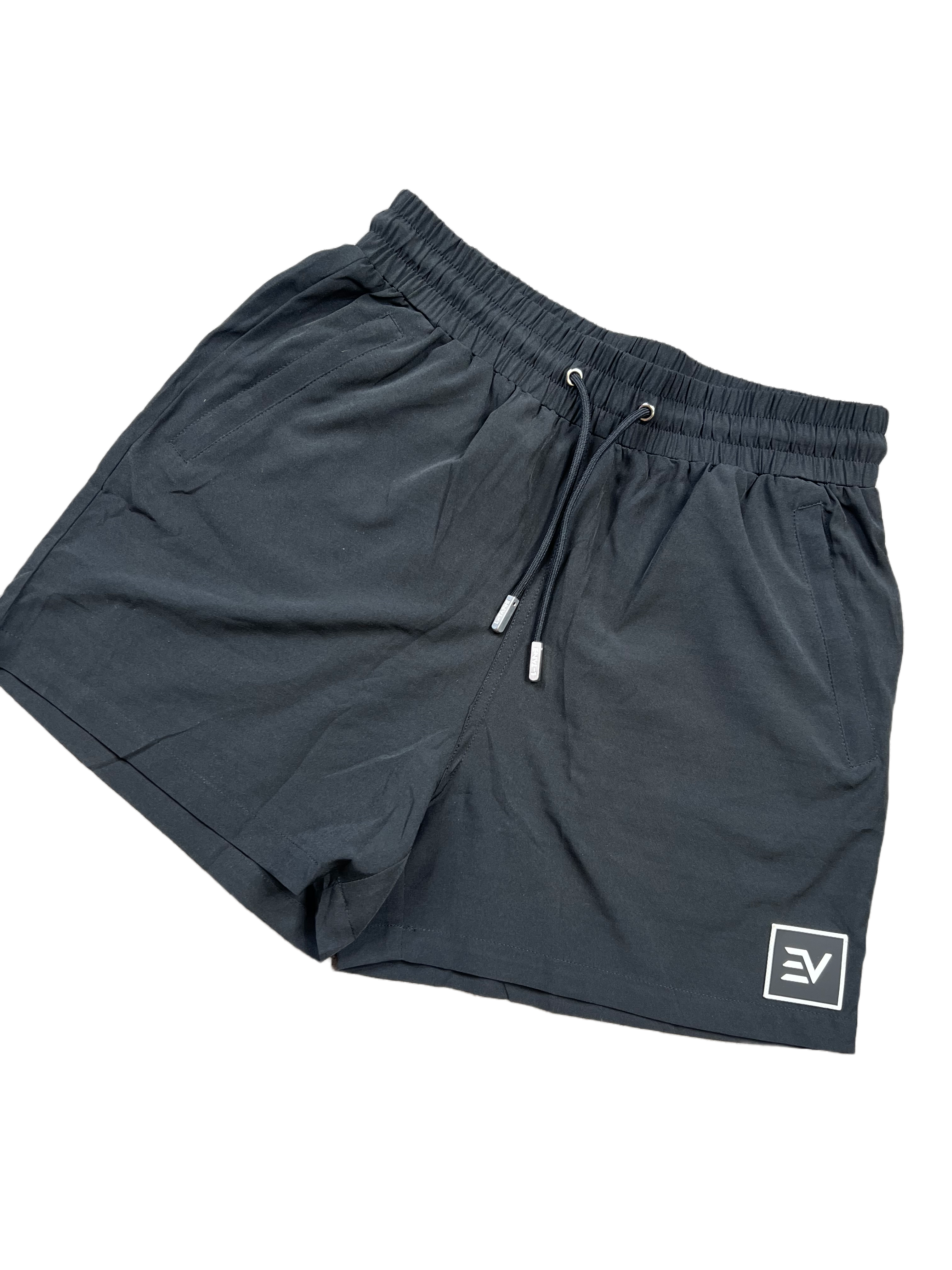 EV Square Logo Shorts - Black