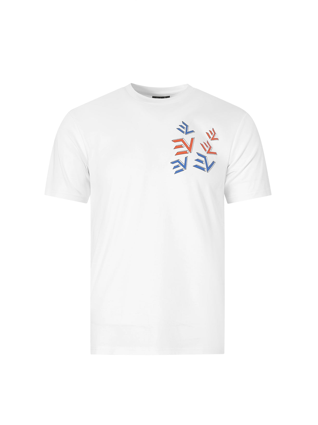 EV Jigsaw Tshirt White/Red/Blue