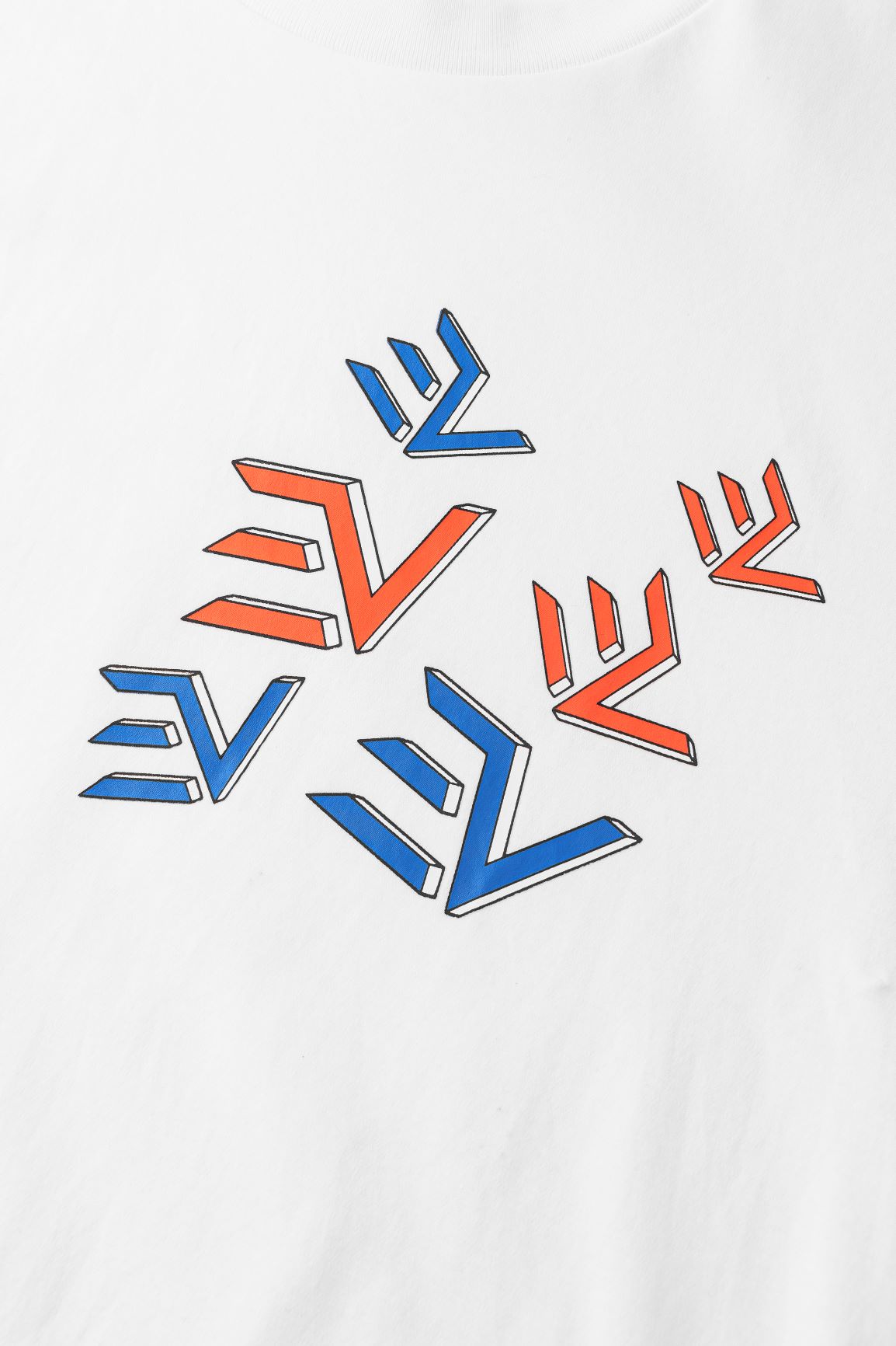 EV Jigsaw Tshirt White/Red/Blue