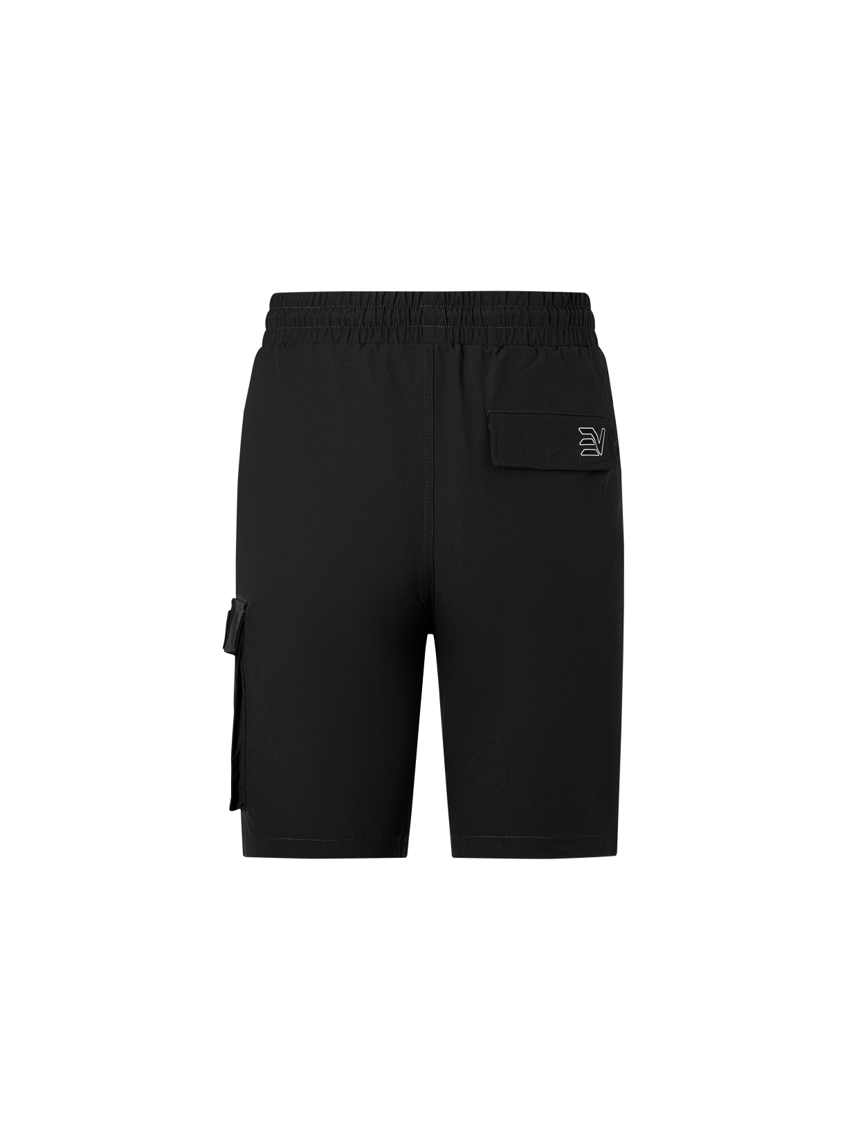 EV LOGO CARGO SHORTS - BLACK