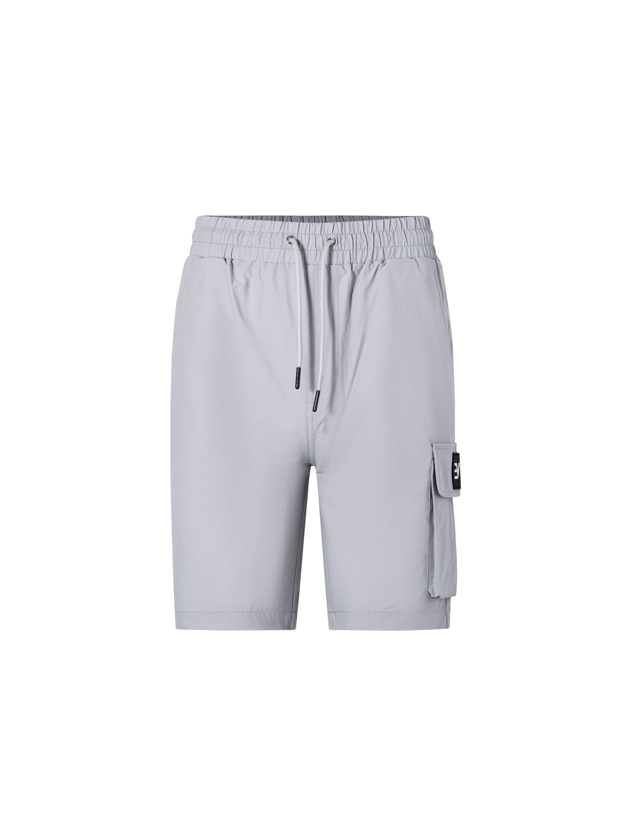 EV LOGO CARGO SHORTS - LIGHT GREY