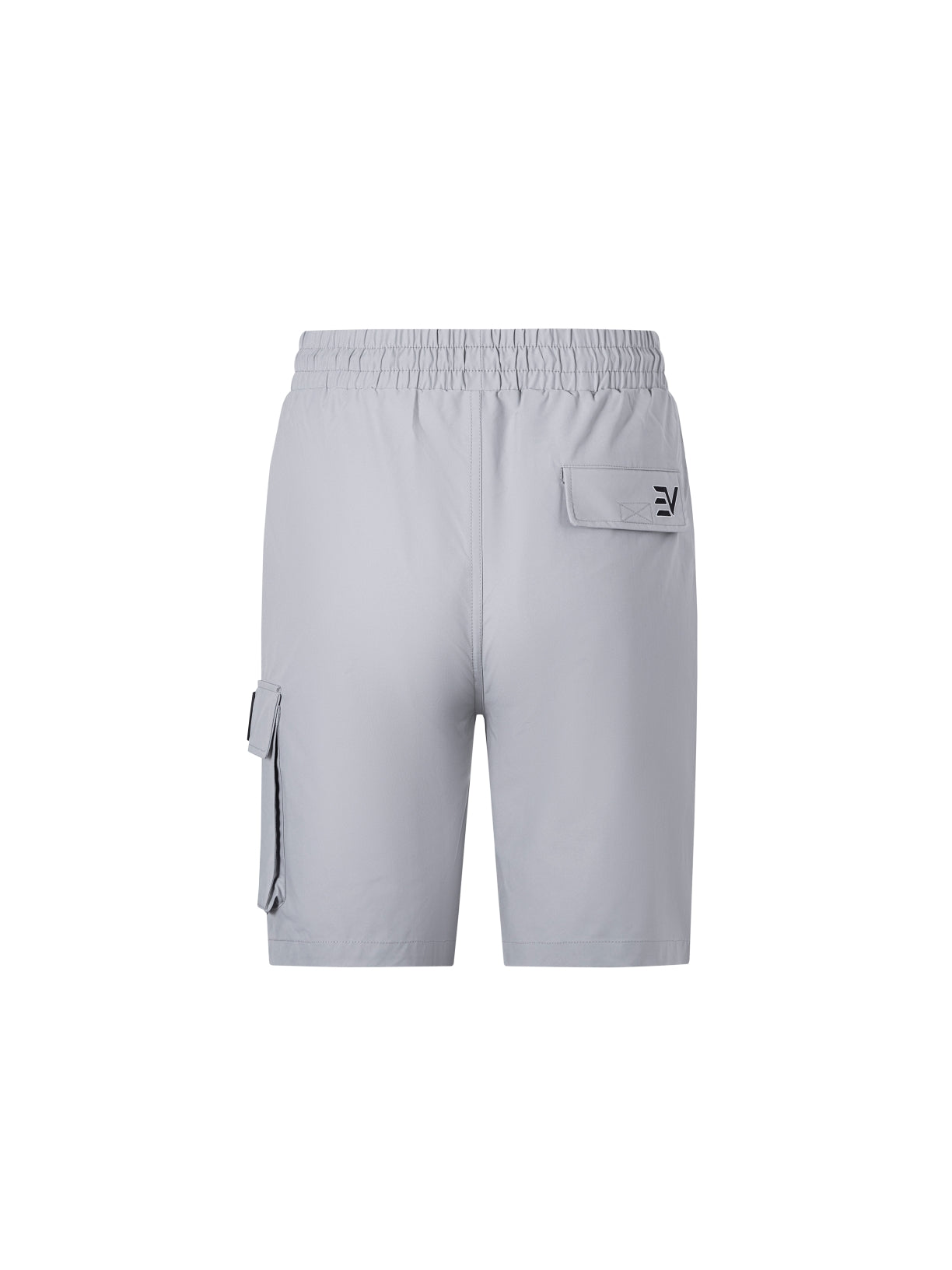 EV LOGO CARGO SHORTS - LIGHT GREY