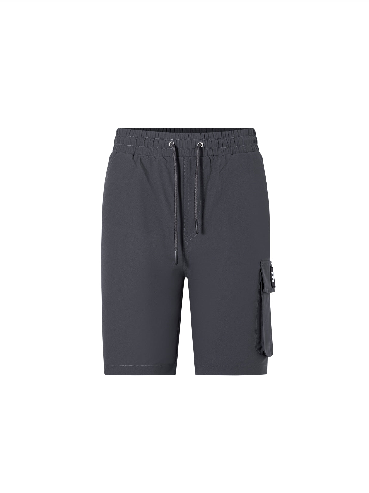 EV LOGO CARGO SHORTS - DARK GREY