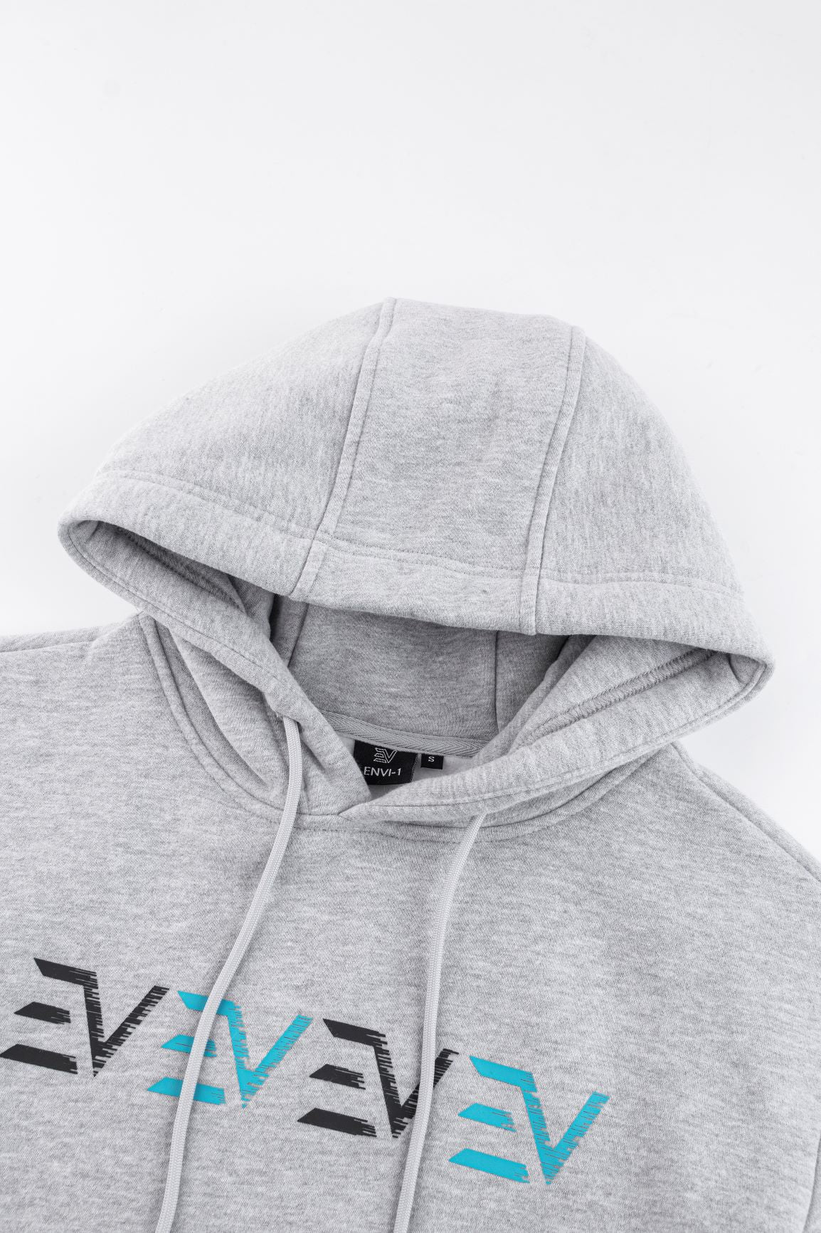 Digital Hoodie Marl Grey/Baby Blue