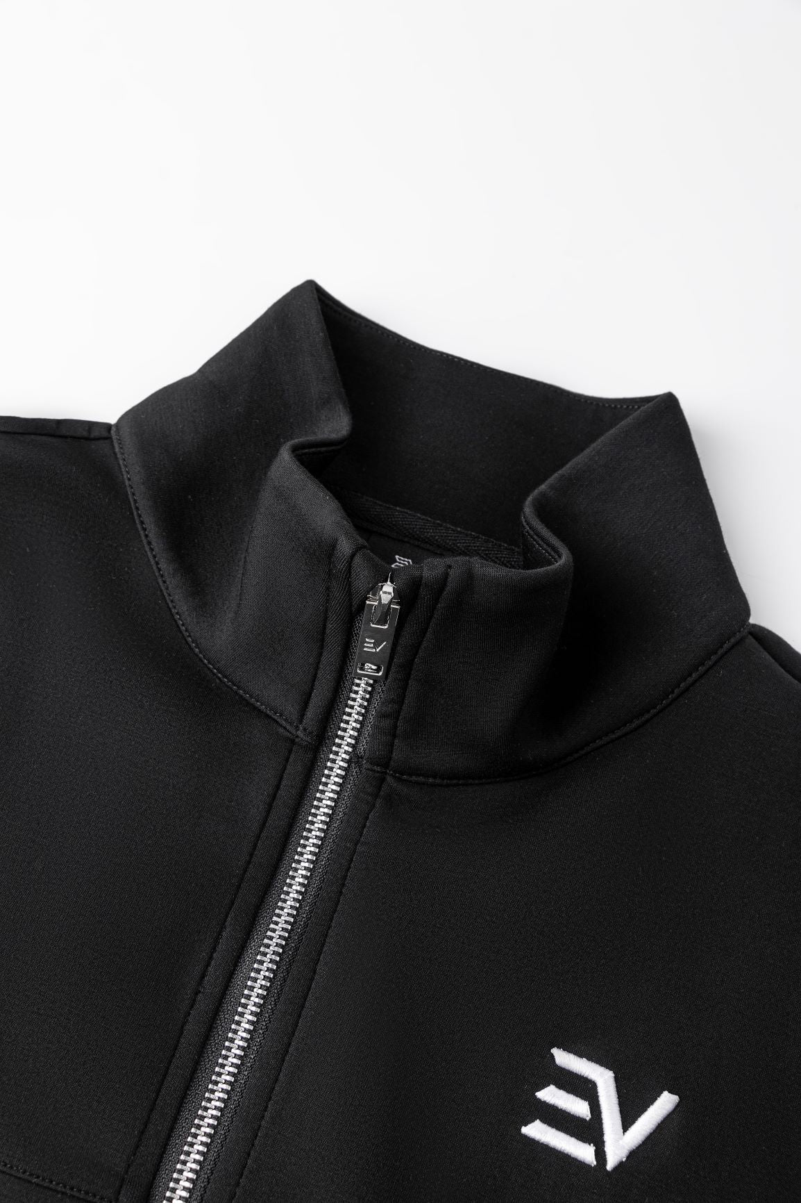Luxe Collar Track Jacket - Black