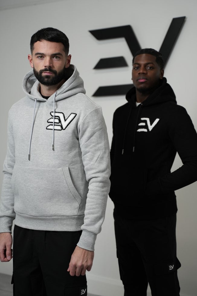 EV Chenille Print Hoodie “Black”