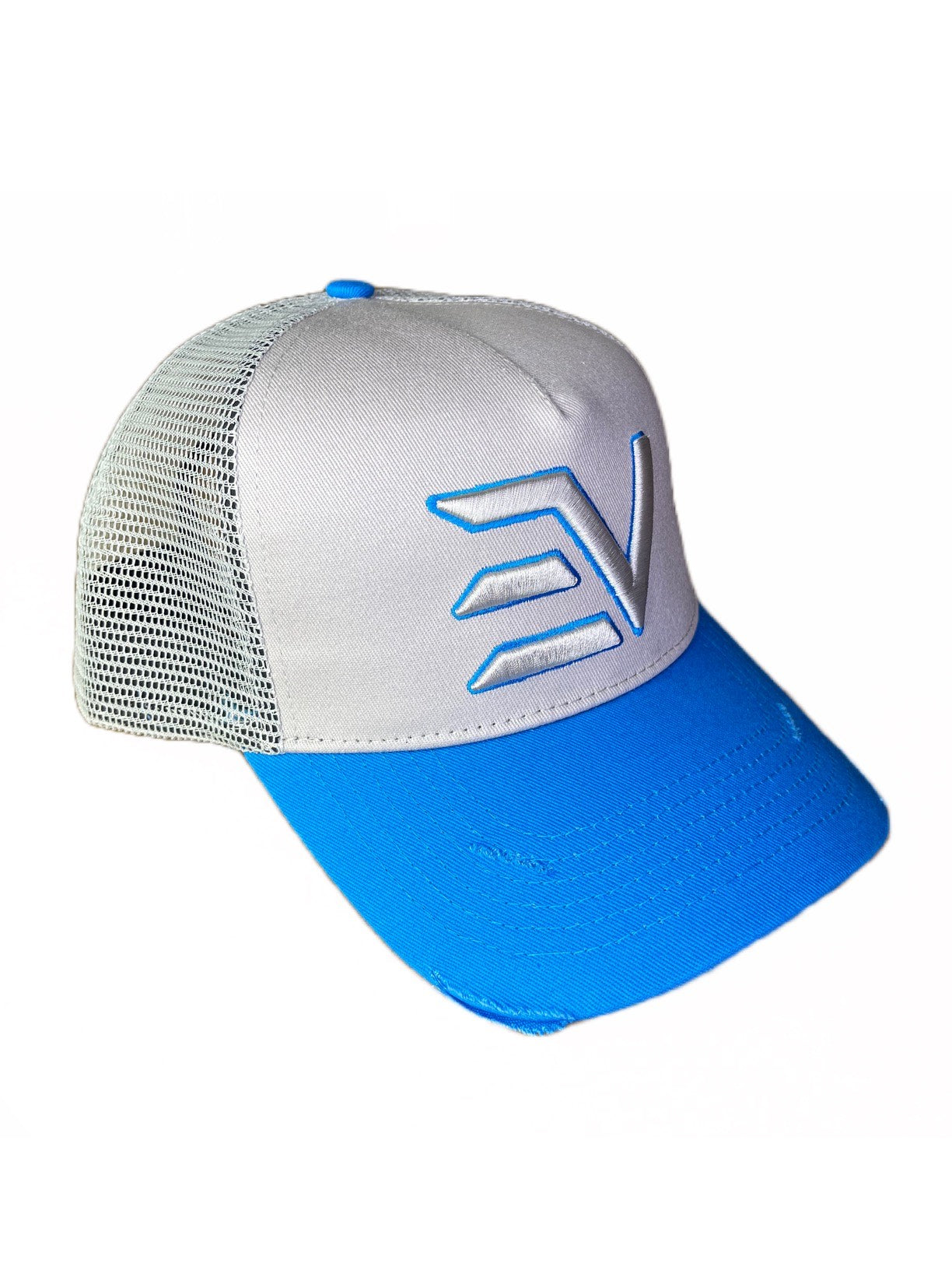 EV Logo Trucker Cap Grey/Light Blue