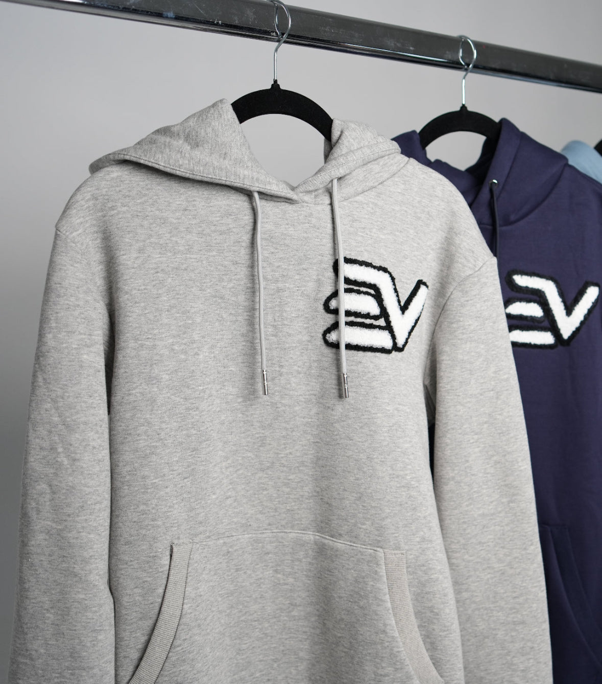 EV Chenille Print Hoodie “Grey”