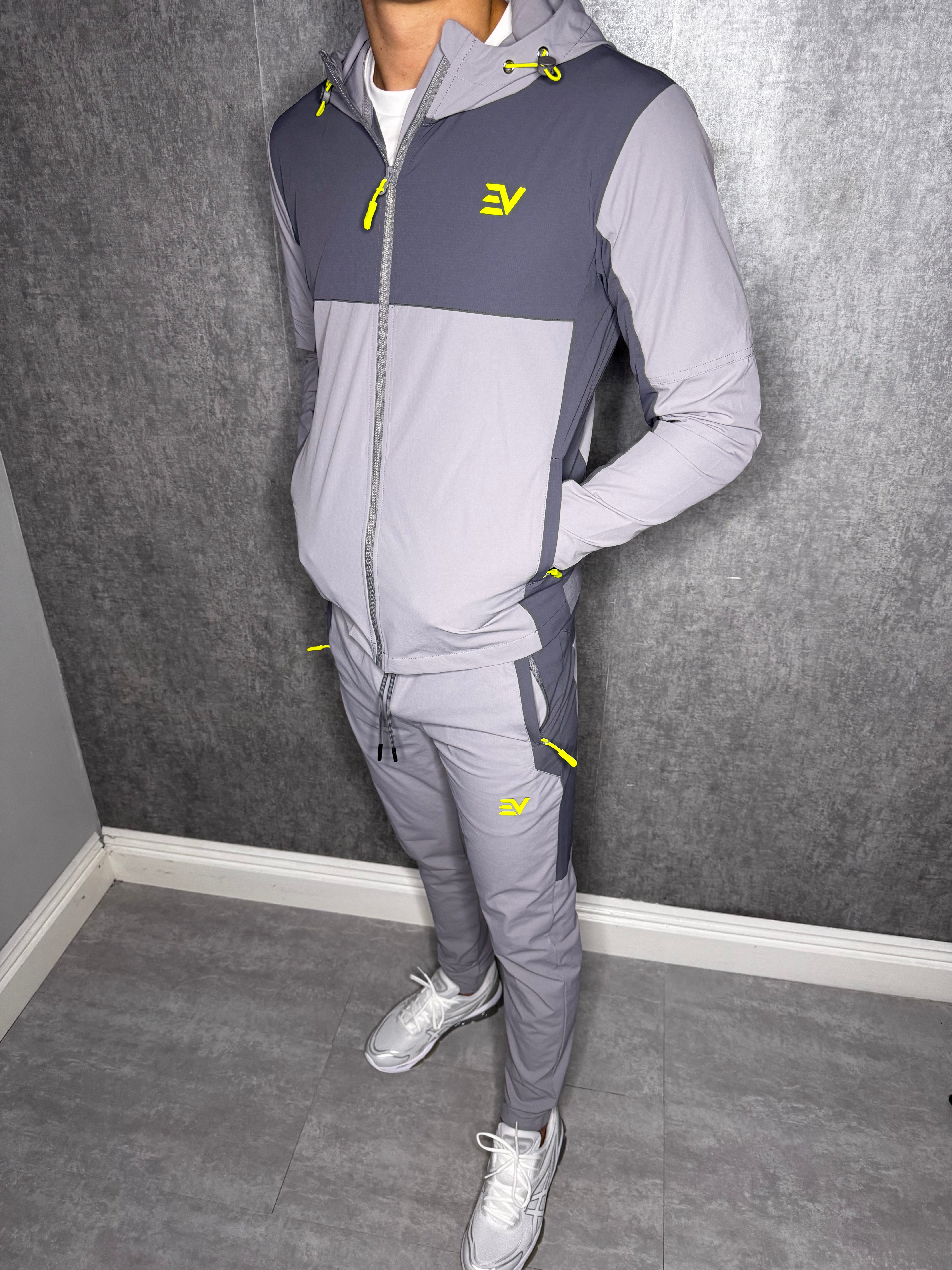 EV ECLIPSE TRACK JACKET “Grey/Volt”