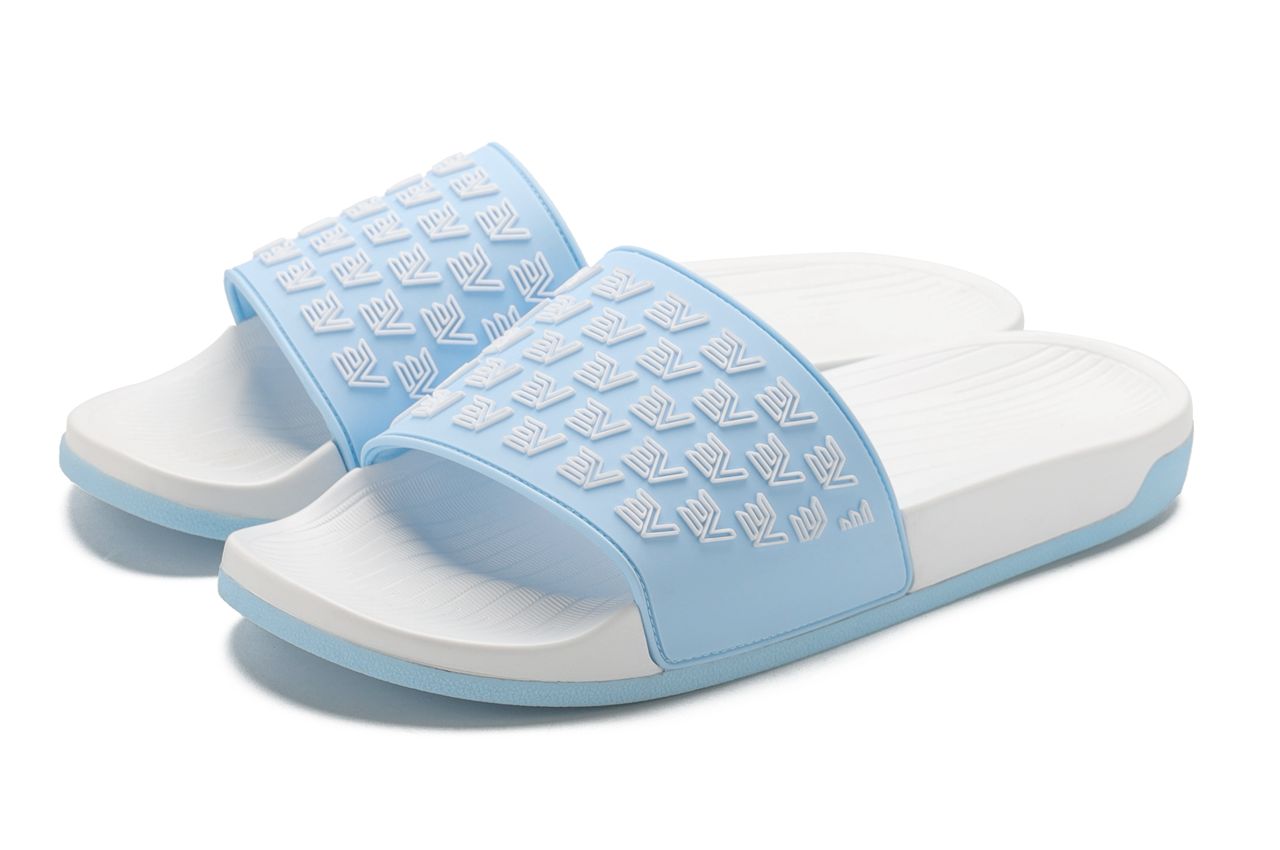 EV Sliders - White/Baby Blue