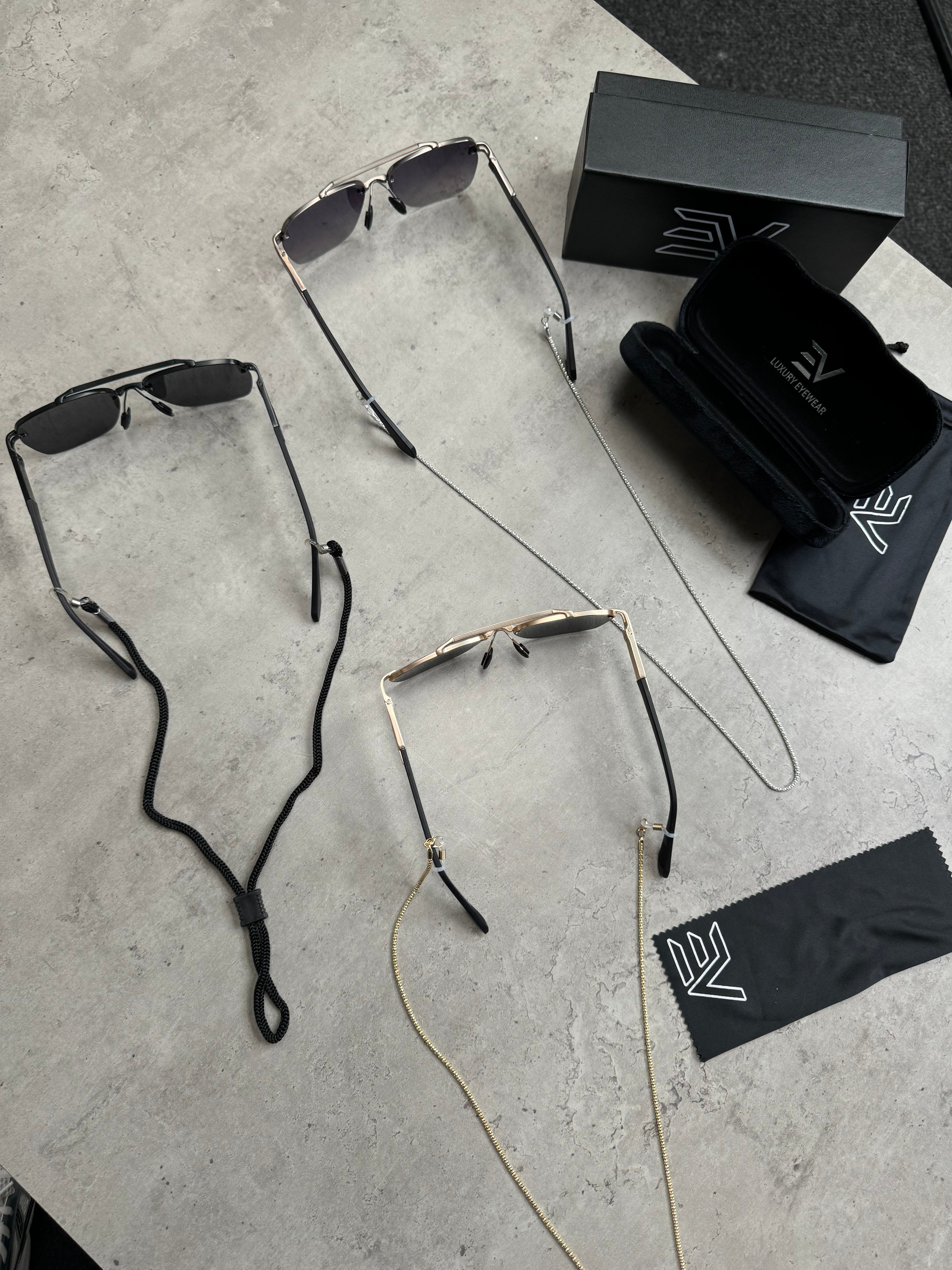 Sunglasses string “black”