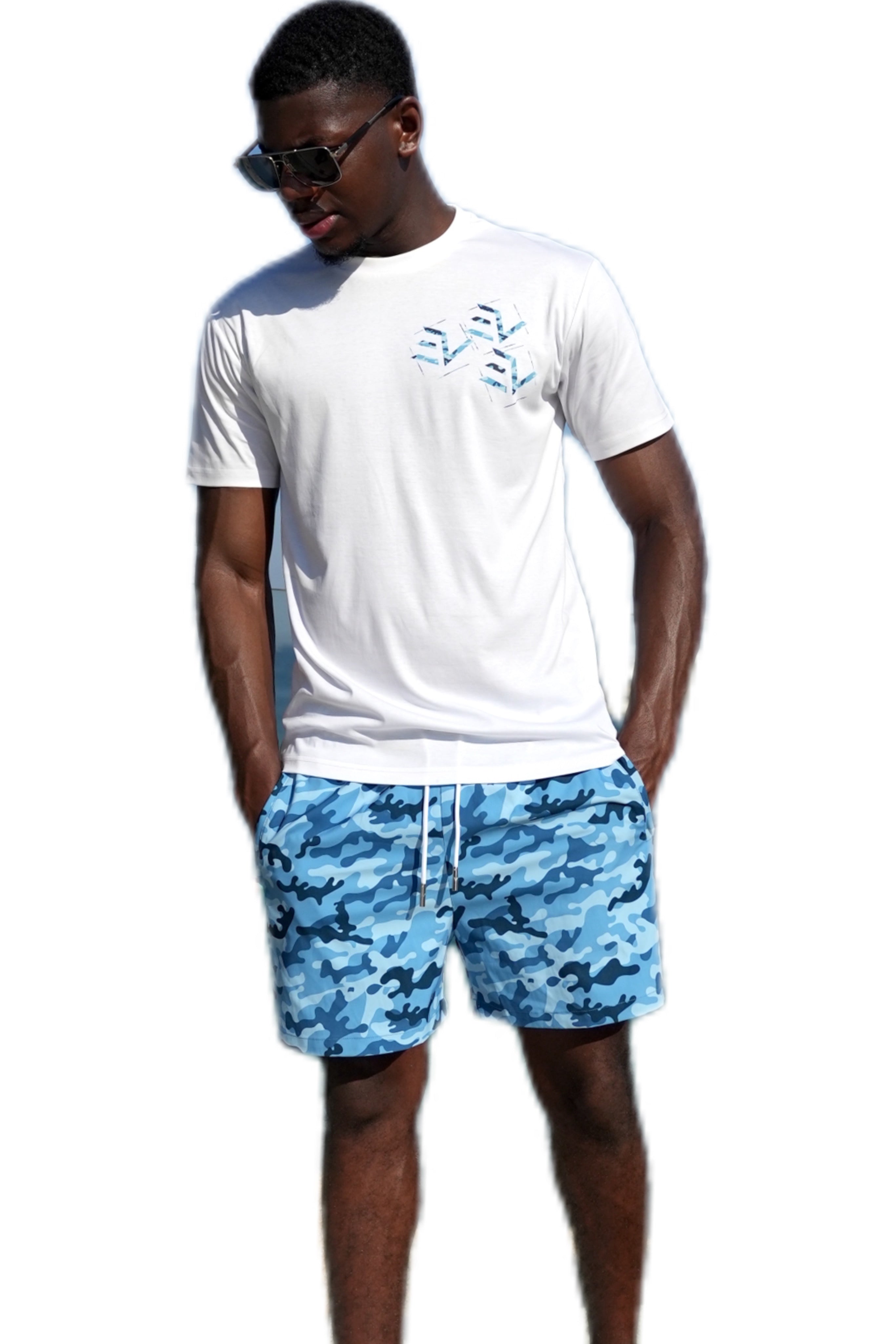 Camo Set - Baby Blue/Blue