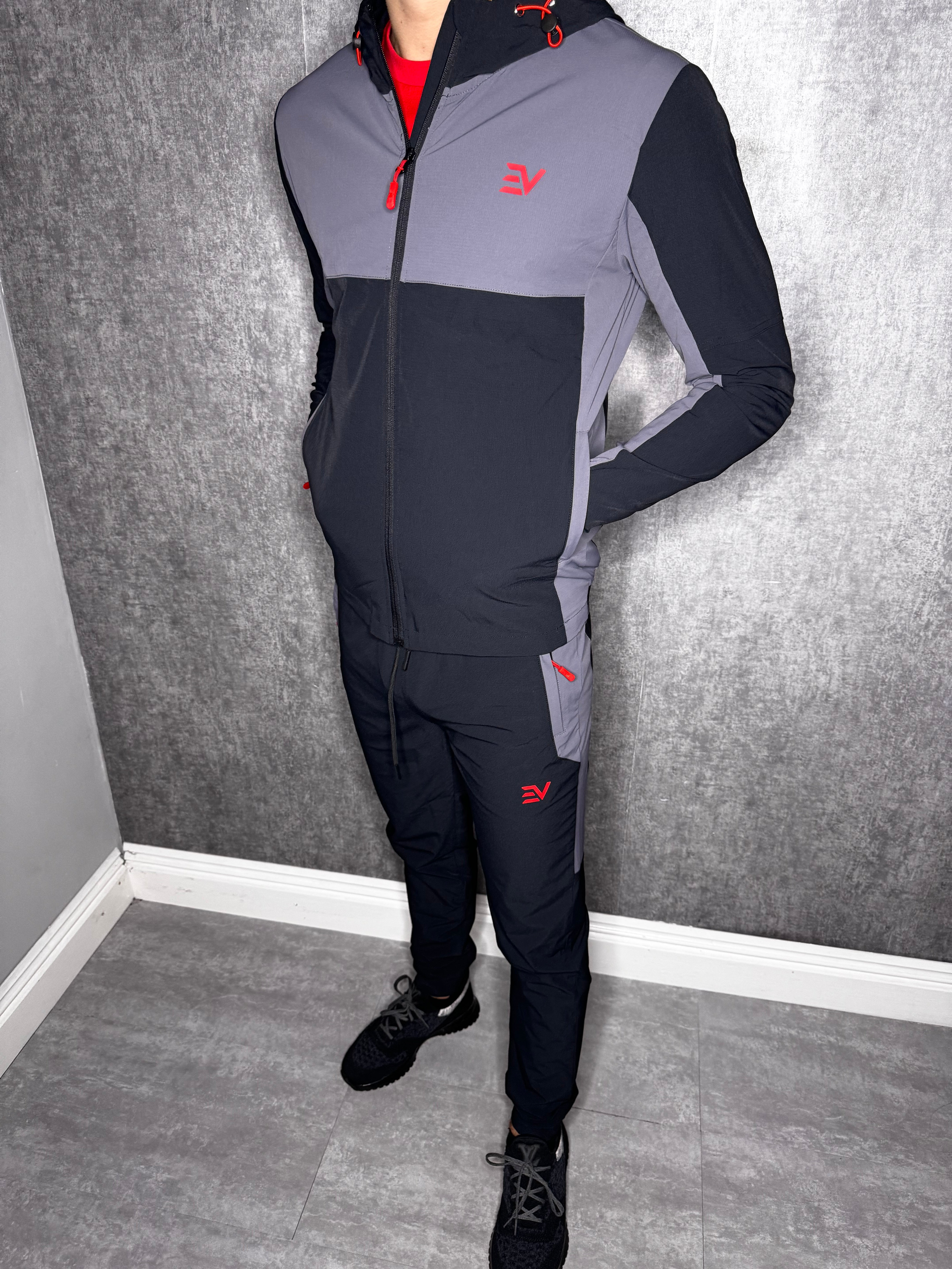 EV ECLIPSE TRACKSUIT “Black/Grey/Red”