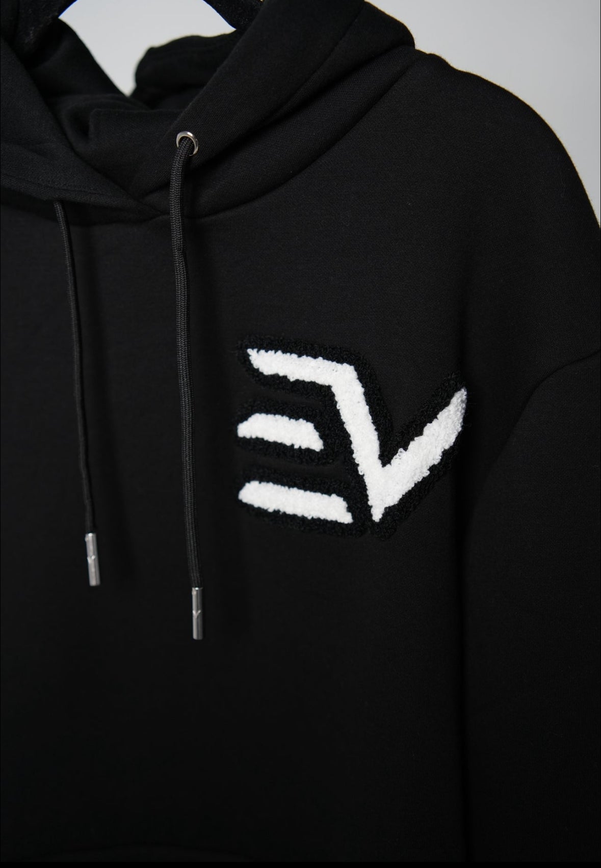 EV Chenille Print Hoodie “Black”