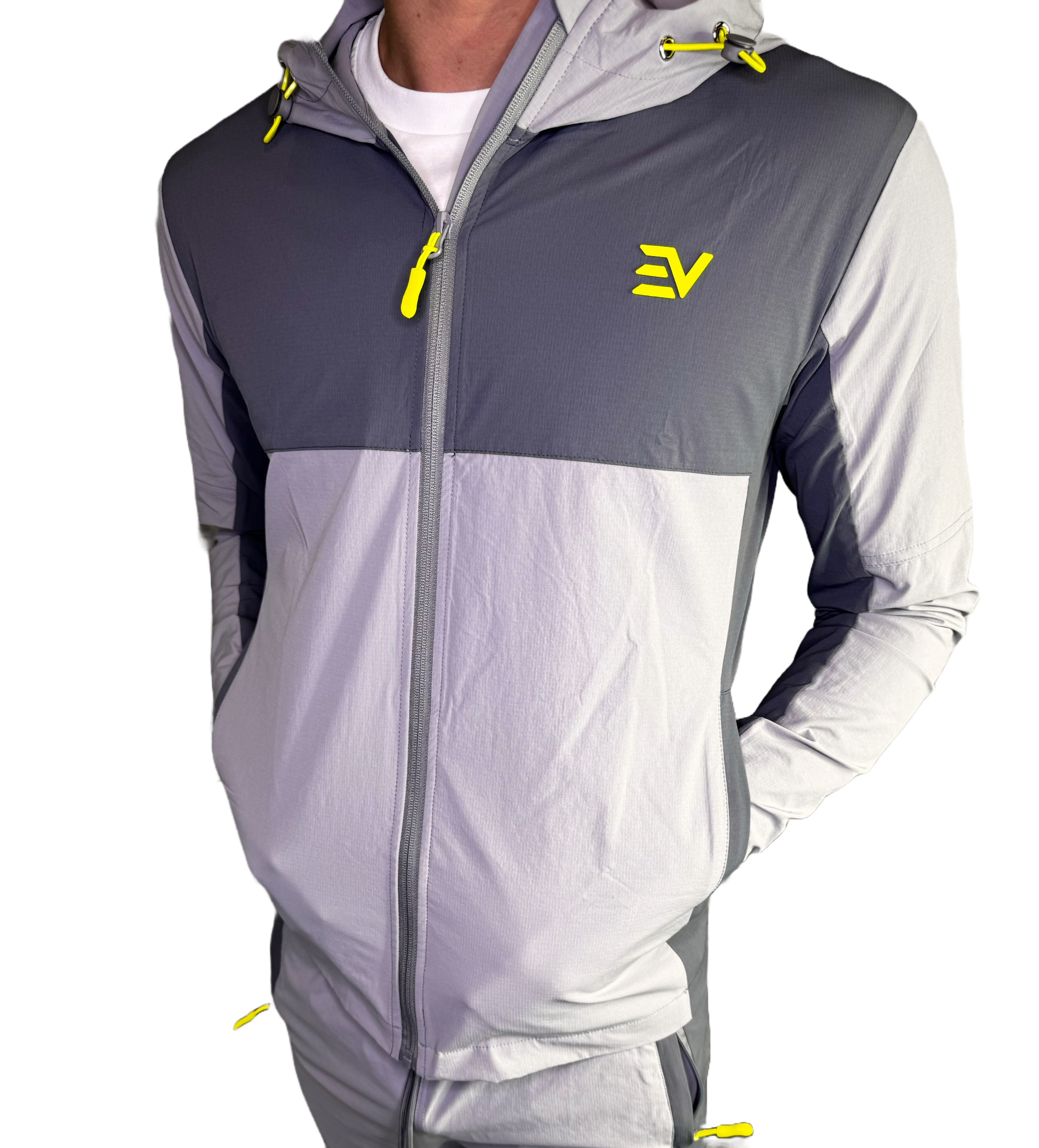 EV ECLIPSE TRACK JACKET “Grey/Volt”