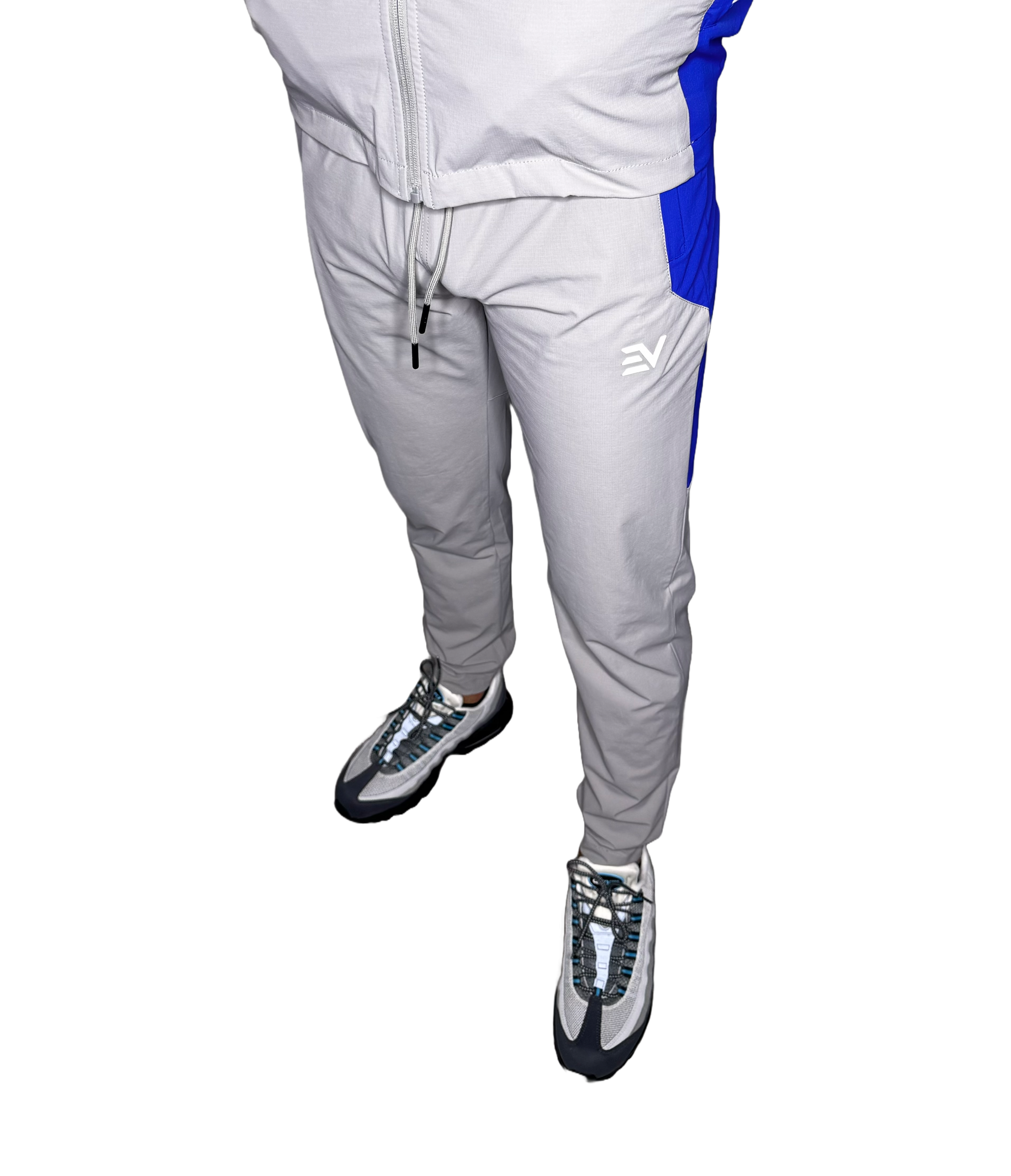 EV ECLIPSE TRACK BOTTOMS “Grey/Royal Blue”