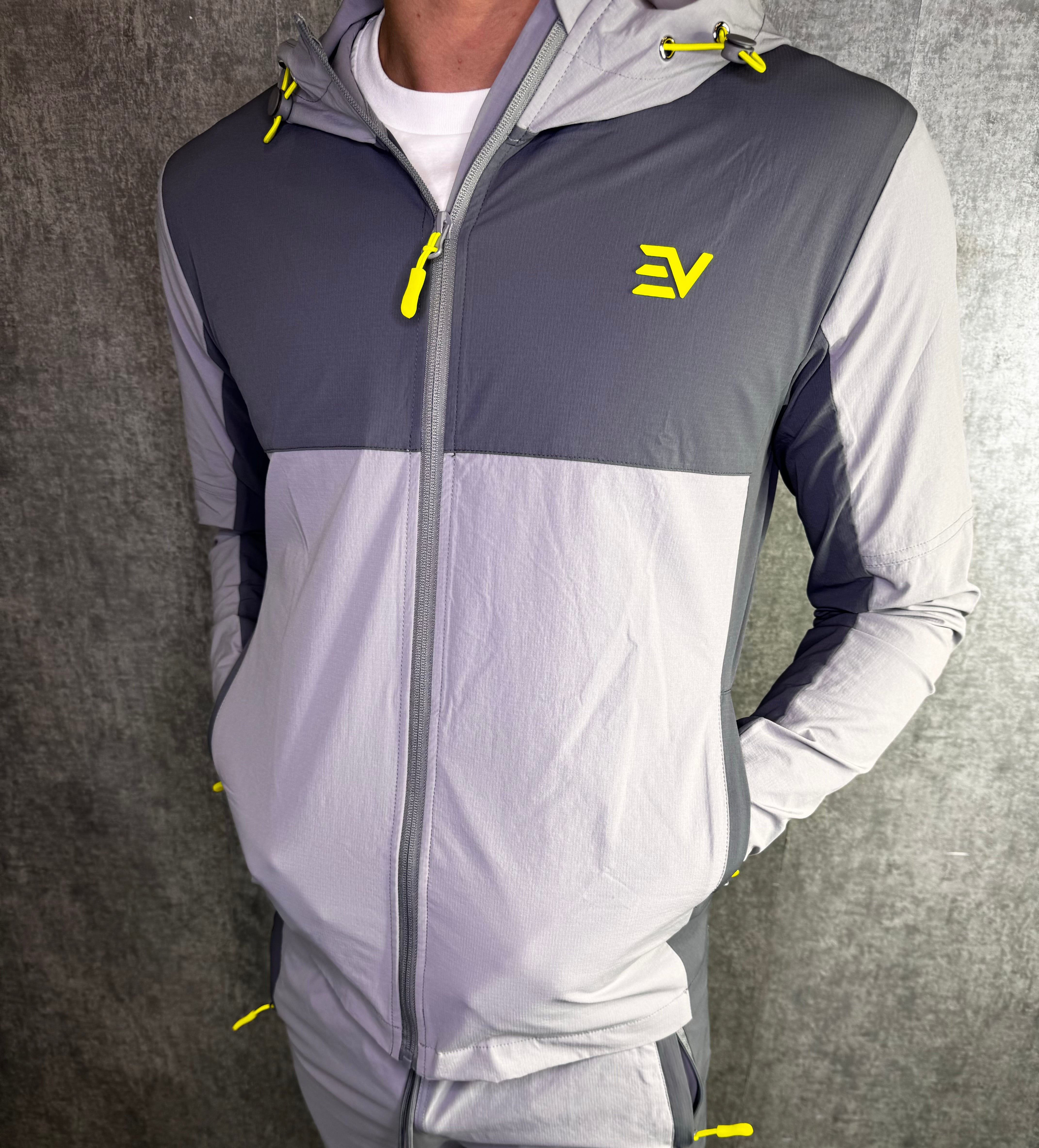 EV ECLIPSE TRACK JACKET “Grey/Volt”