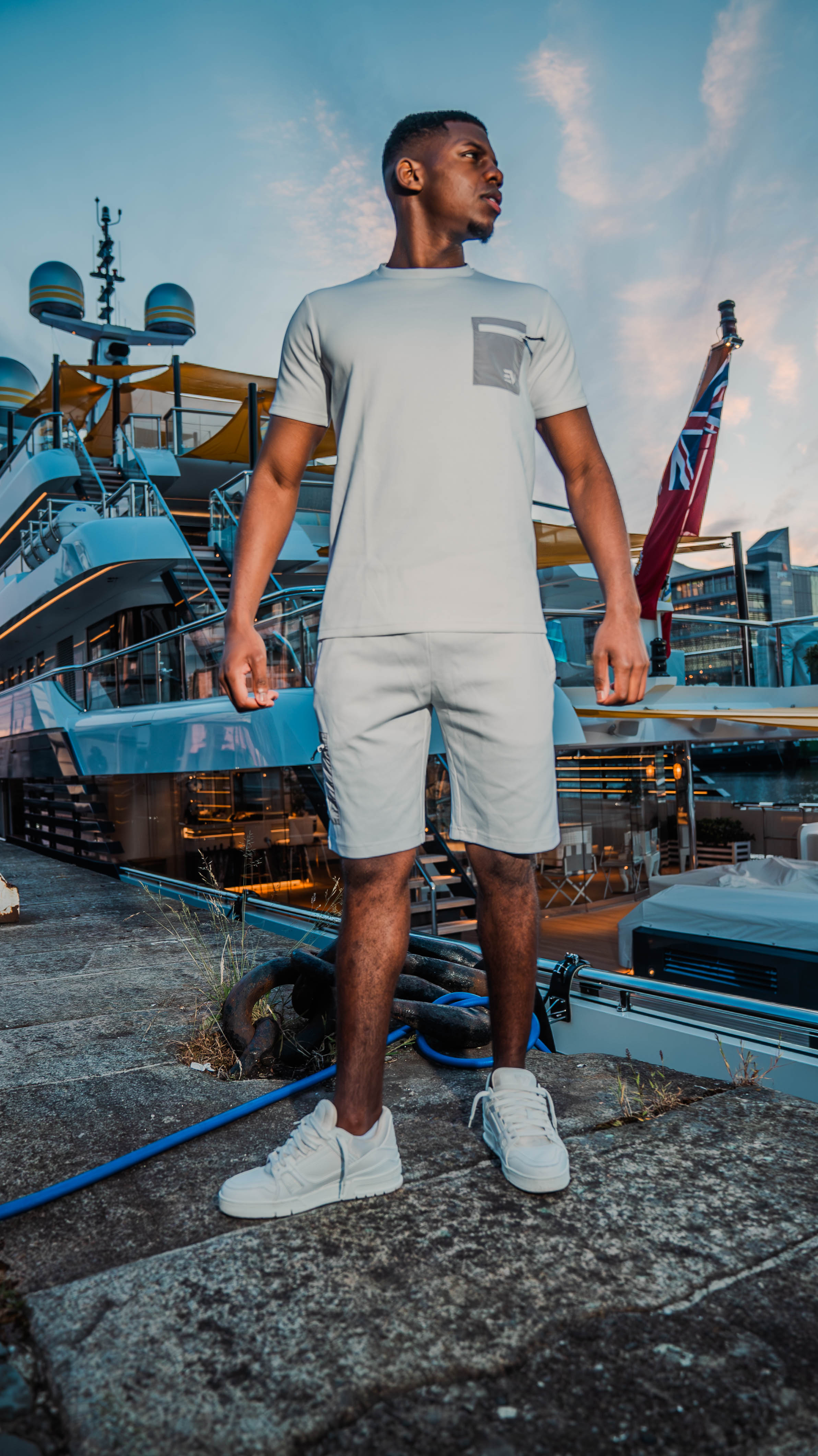 EV Heavy Cotton Set - White/Grey