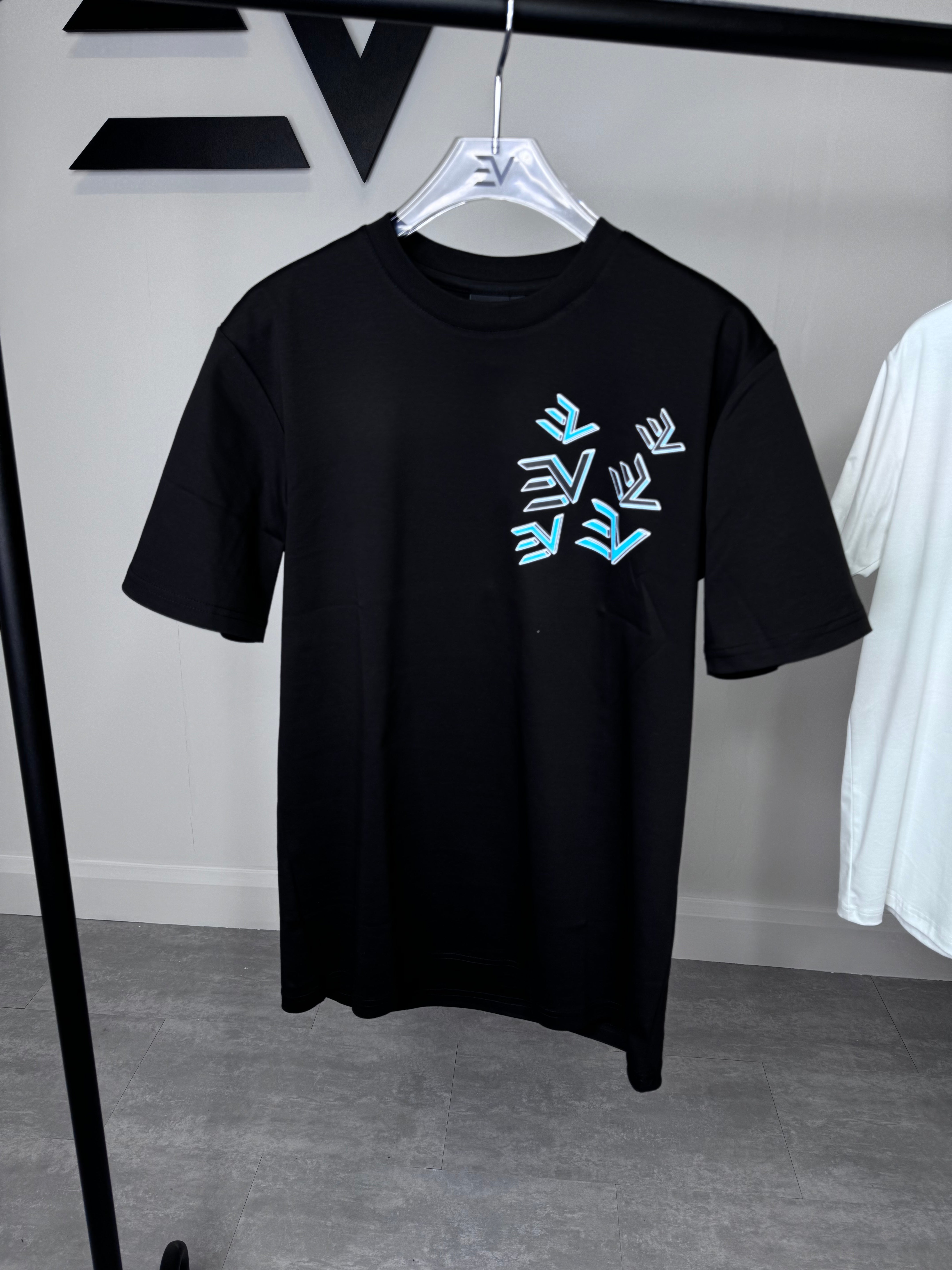 EV Jigsaw Tshirt “Black /Turquoise”