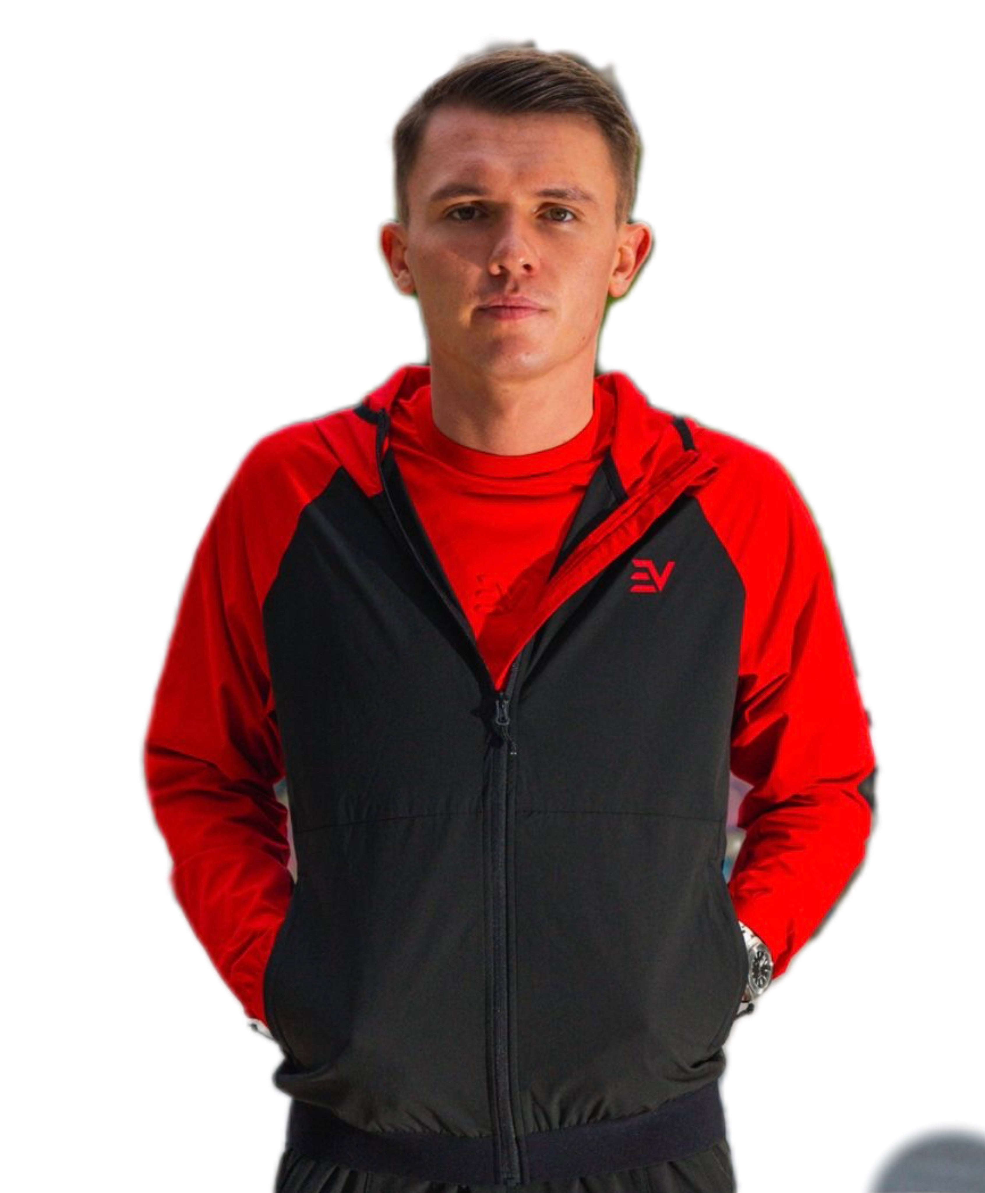 Apex Track Jacket Black/Red