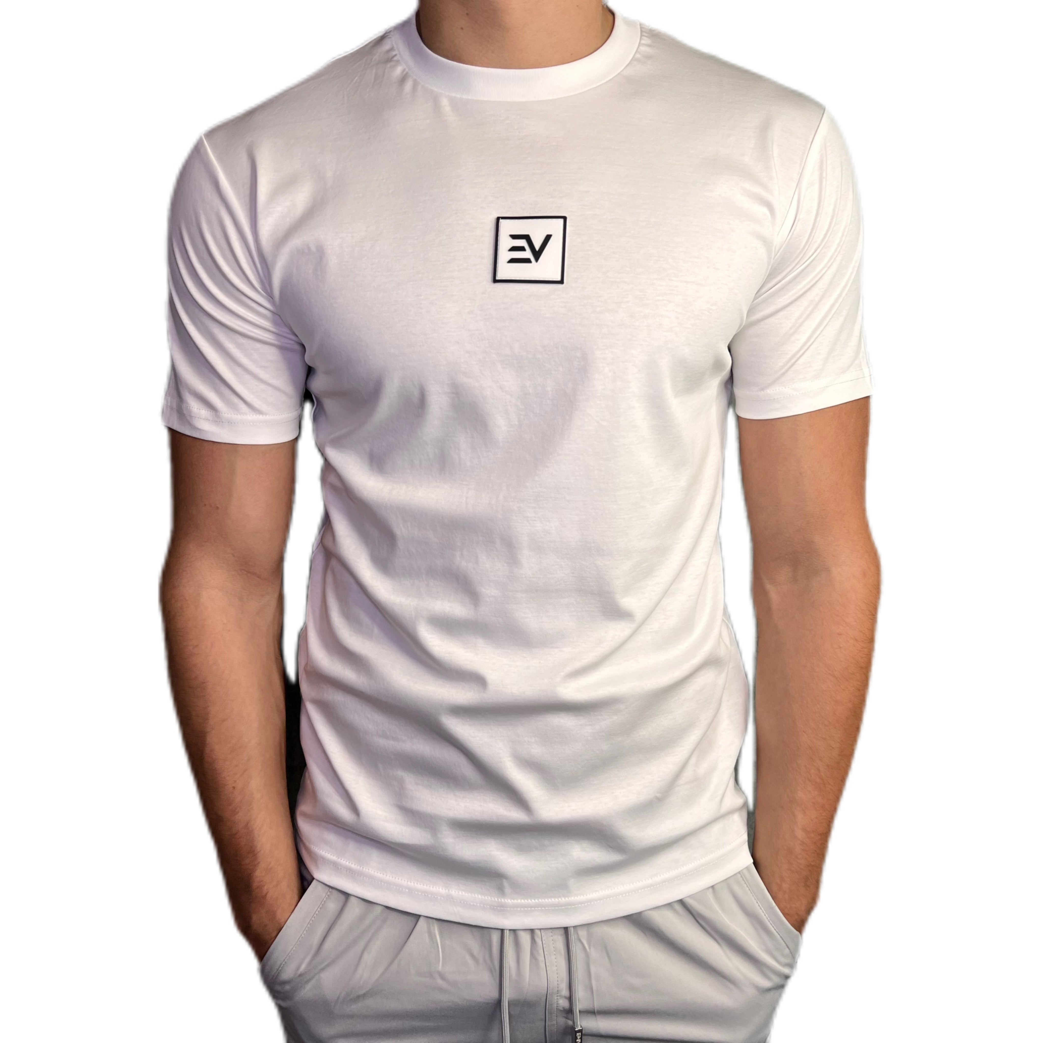 EV Square Logo T-Shirt - White