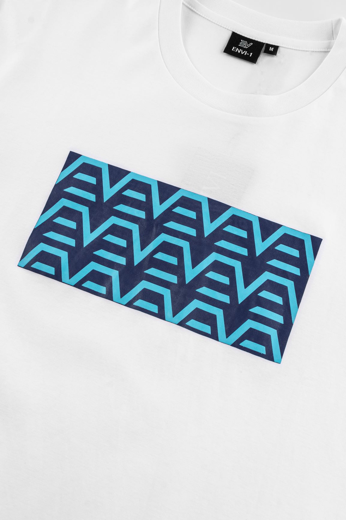 Digital Reef T-Shirt - White/Blue/Aqua