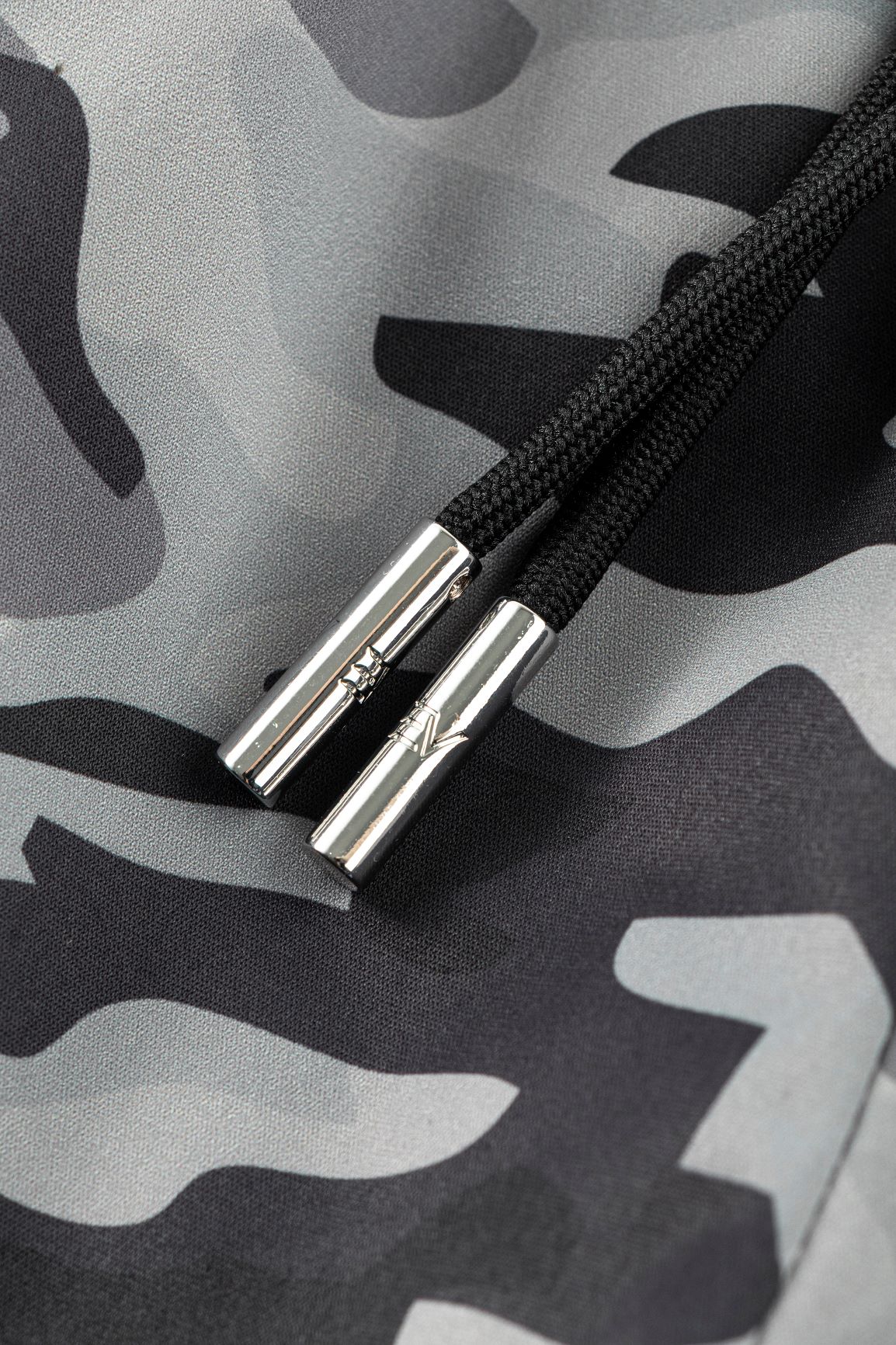 Camo Swim Shorts - Black/Grey
