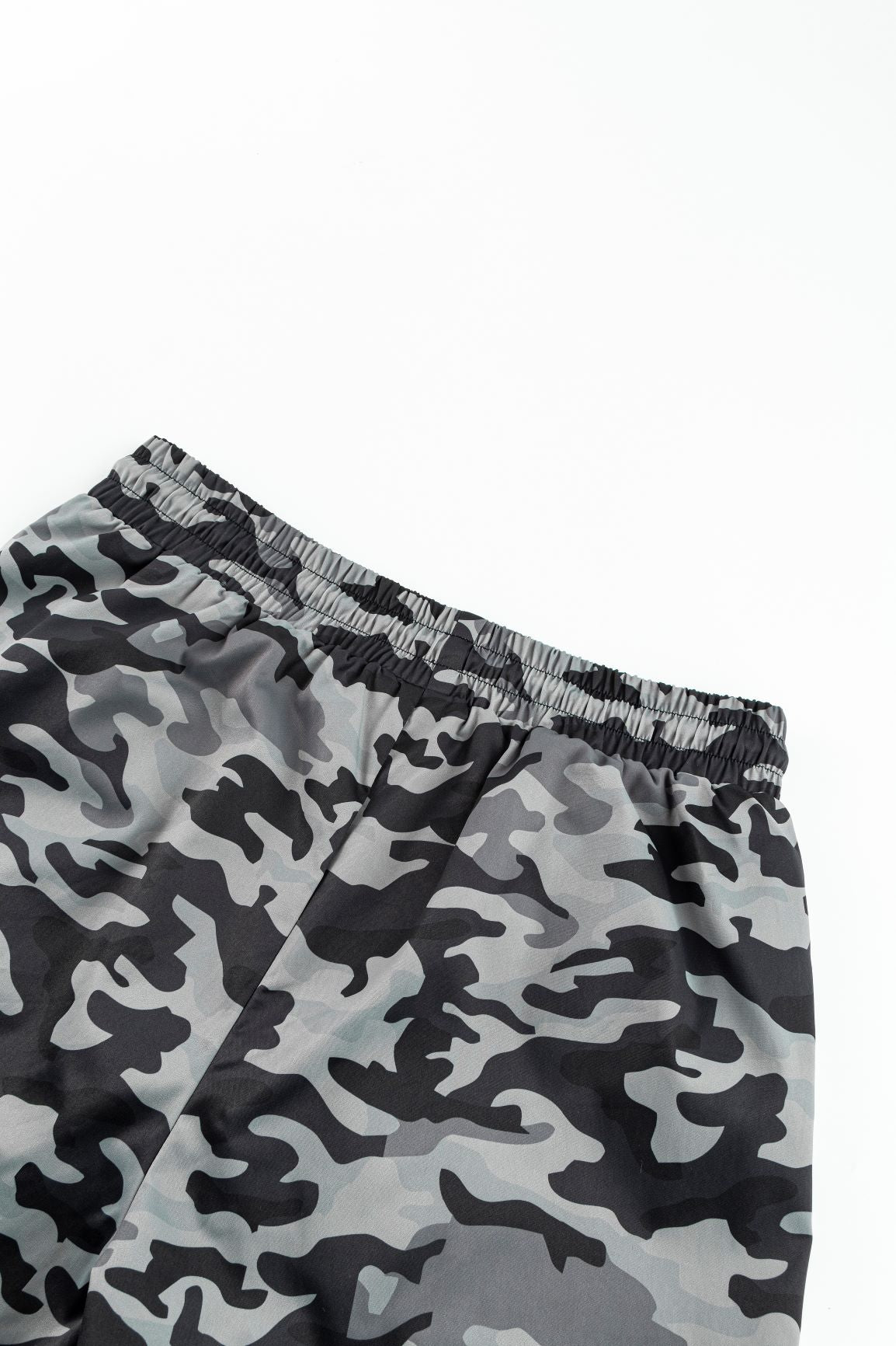 Camo Swim Shorts - Black/Grey
