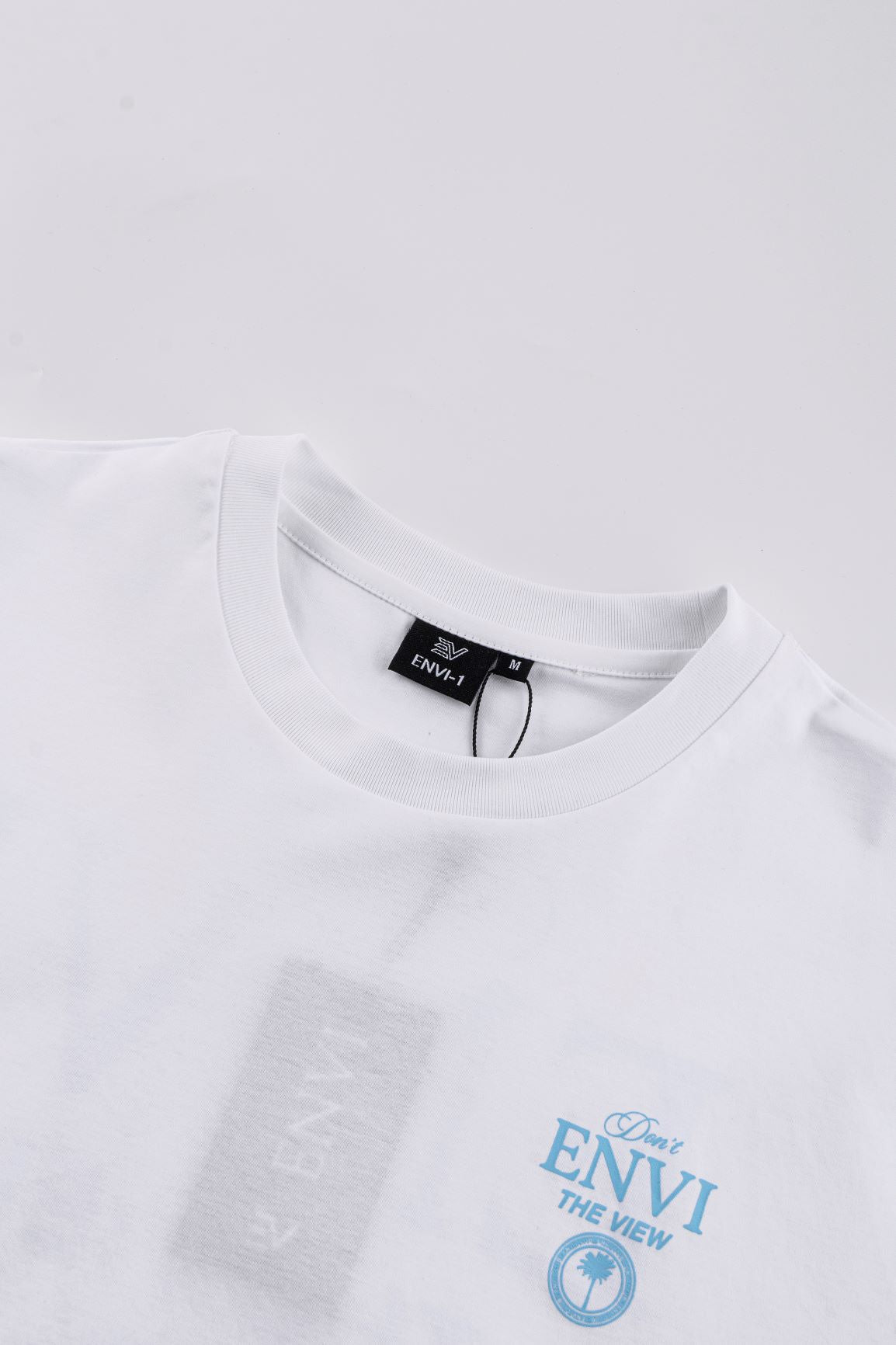 Don't ENVI The View T-Shirt - White/Baby Blue