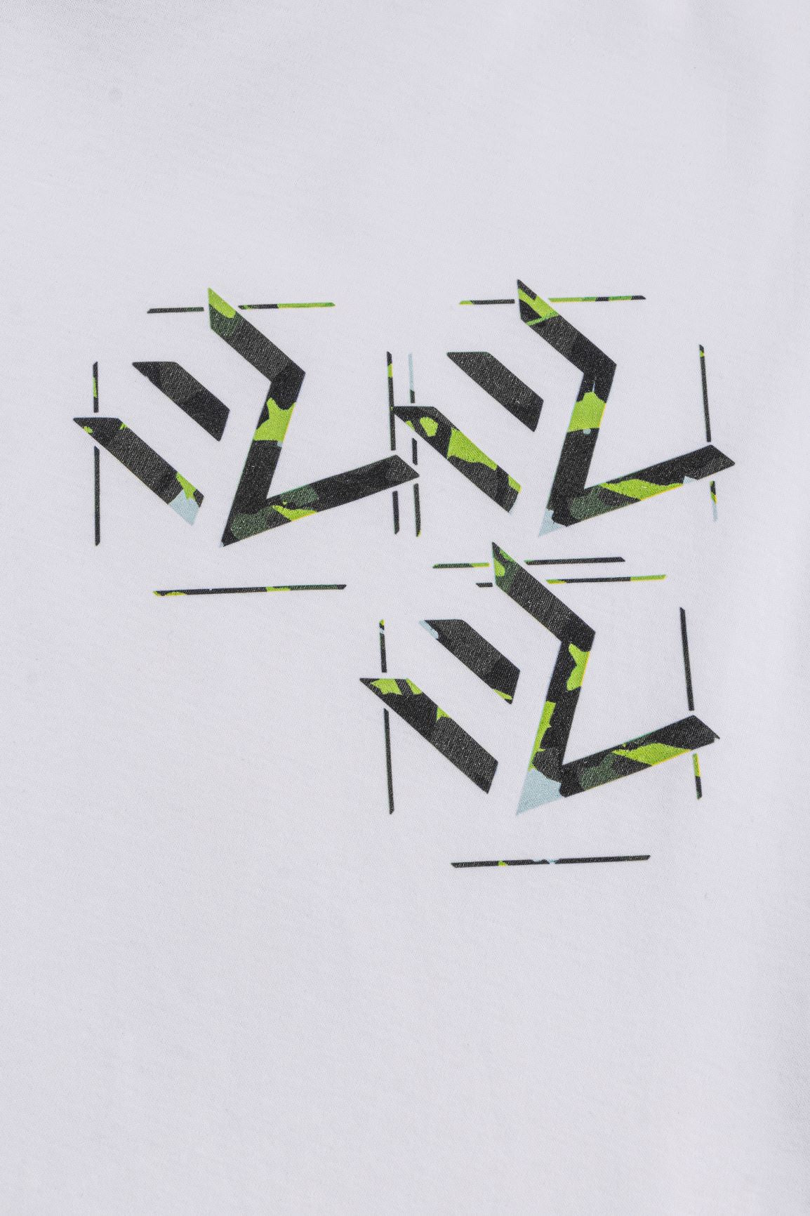 Camo T-Shirt - White/Green
