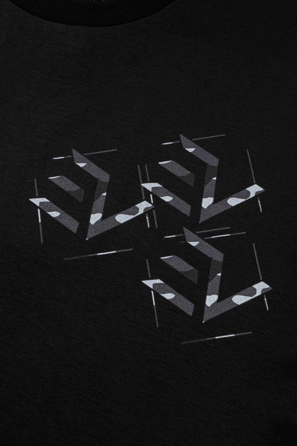 Camo T-Shirt - Black/Grey