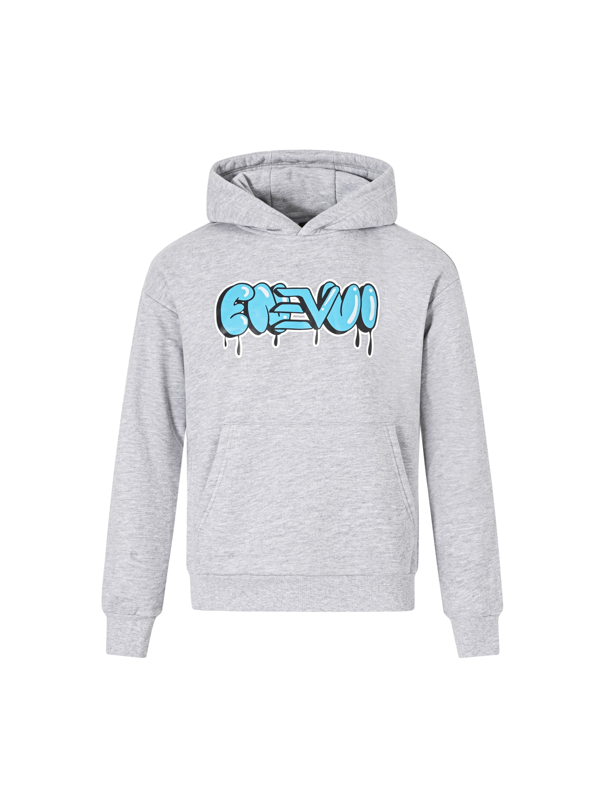 Graffiti print hoodie - Grey