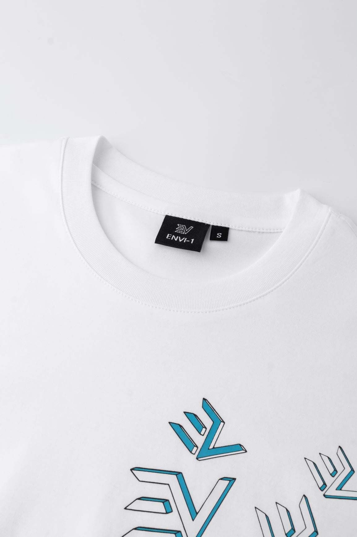 EV Jigsaw Tshirt “White/Baby Blue”