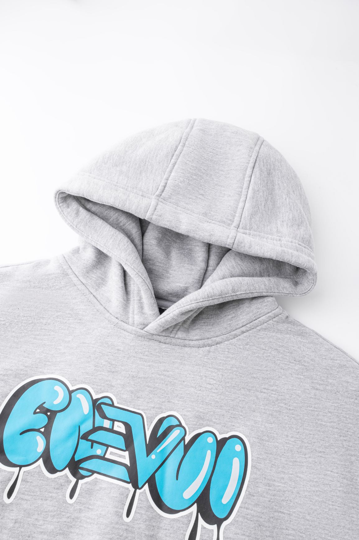 Graffiti print hoodie - Grey