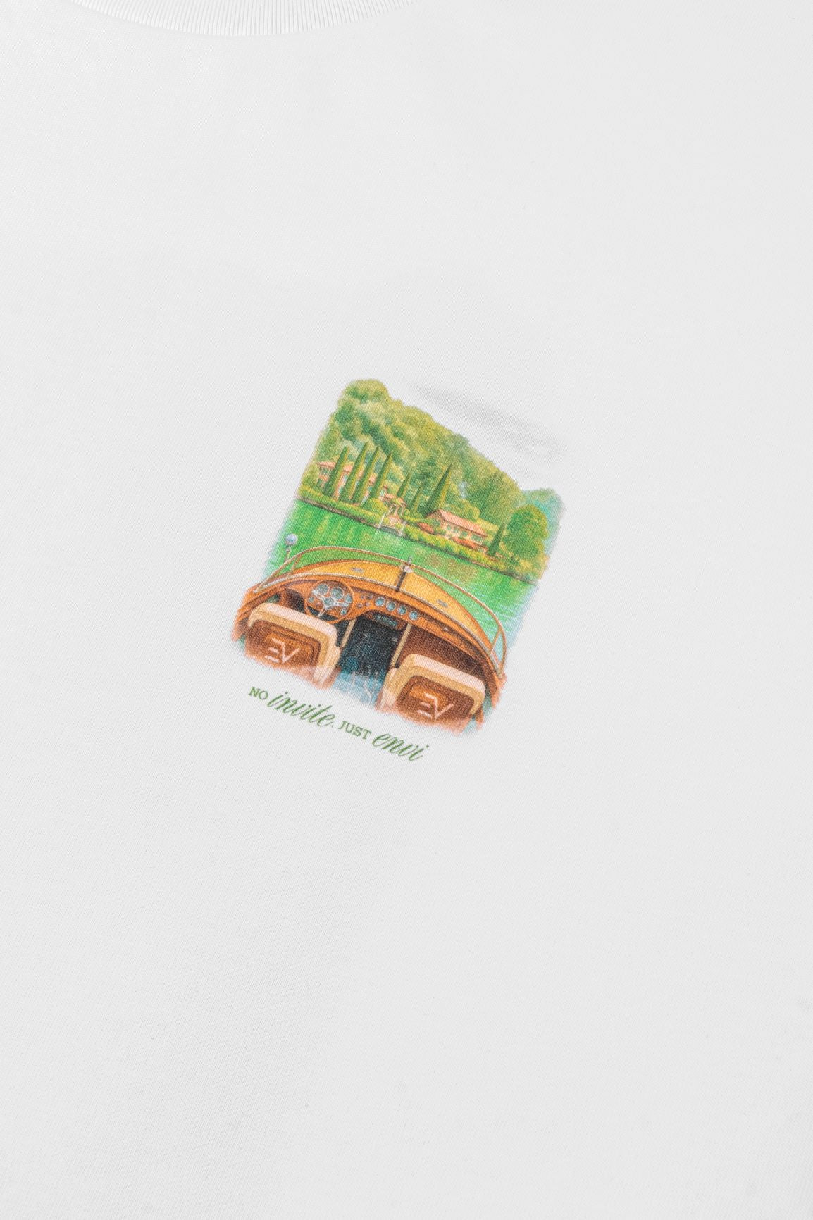 No Invite T-Shirt - White/Green