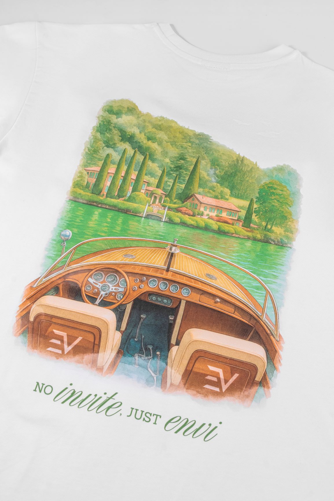 No Invite T-Shirt - White/Green