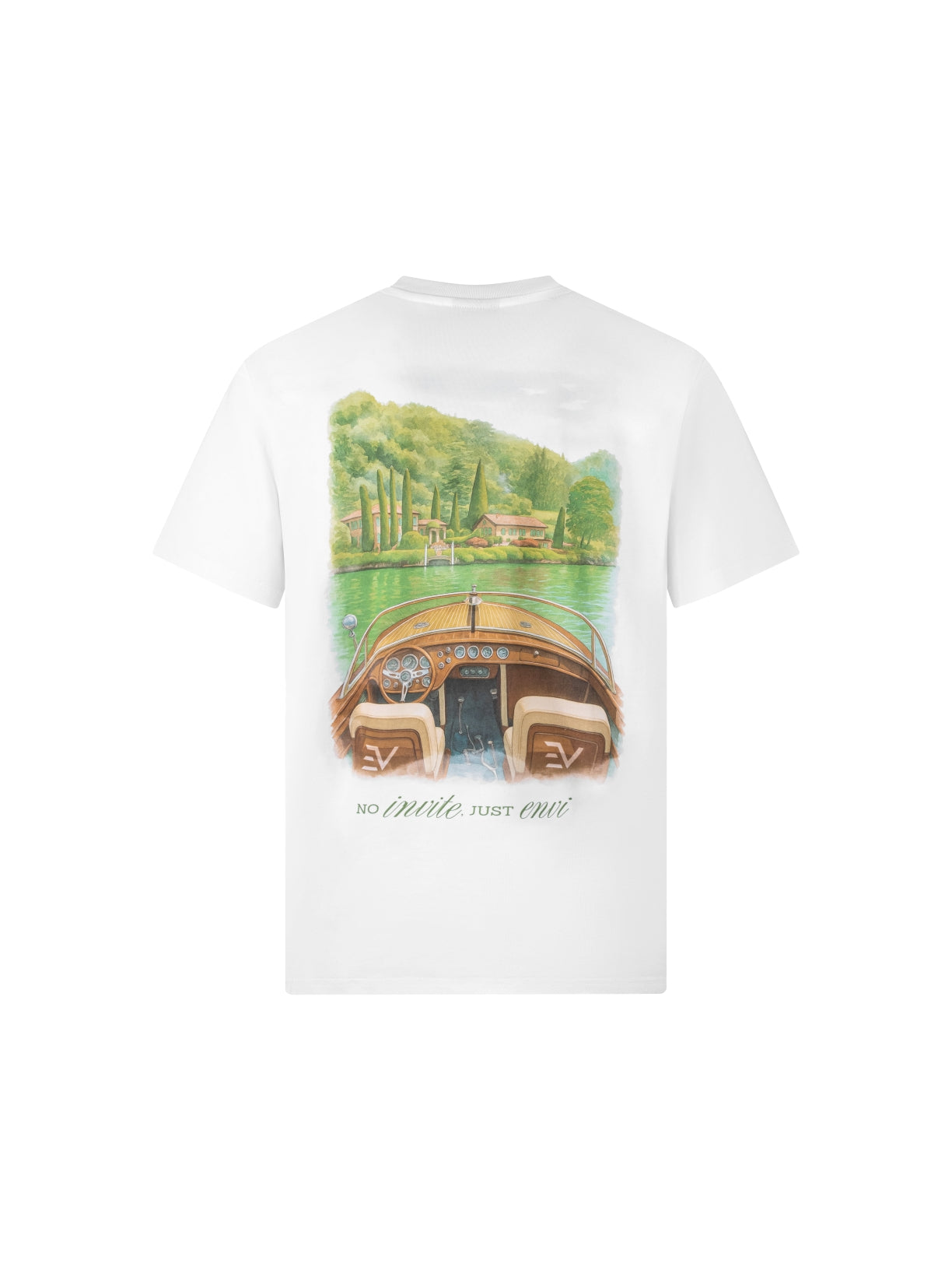 No Invite T-Shirt - White/Green